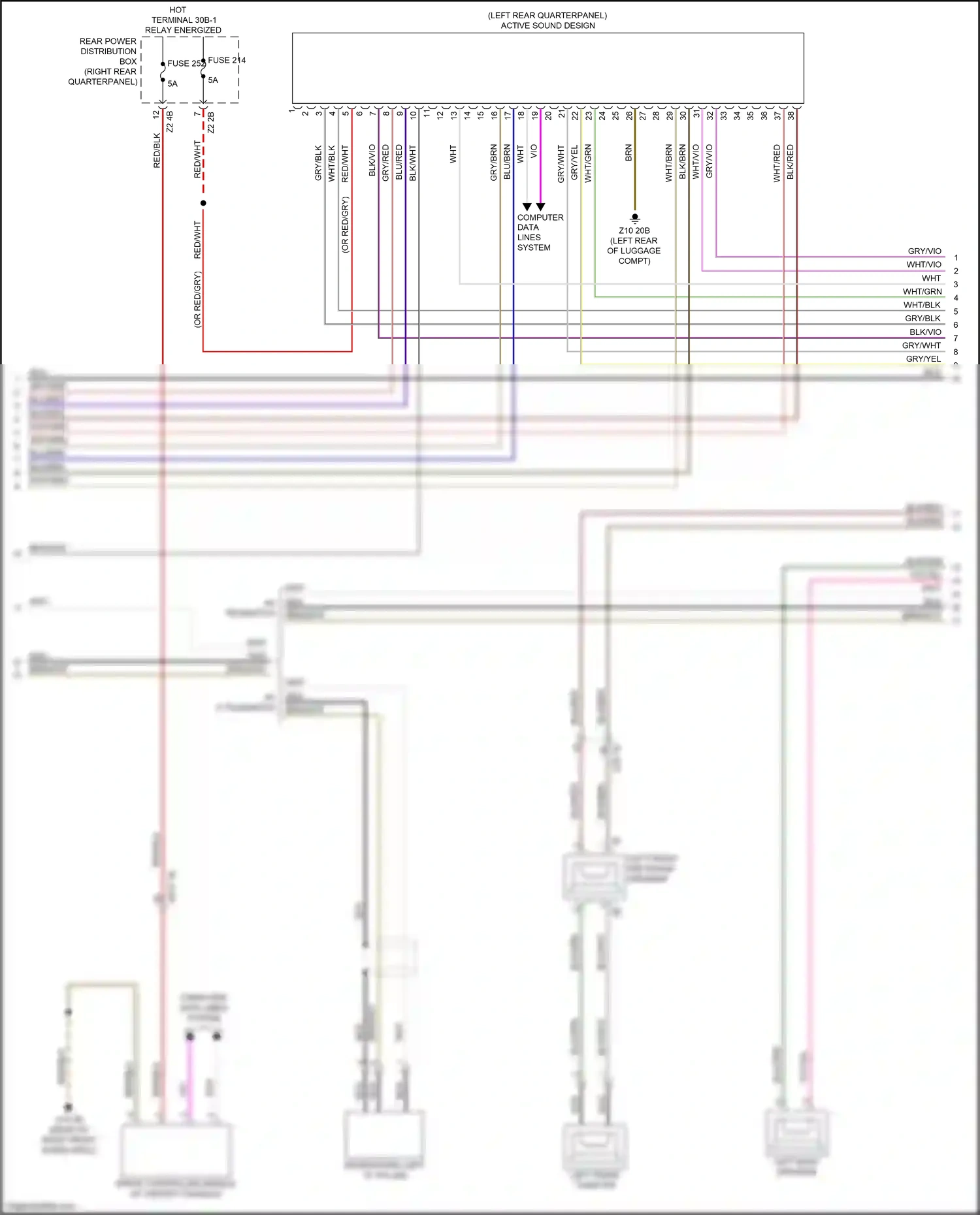 Wiring diagram computer data lines system for BMW Z4 G29 (2018-2022) (13 of 78)