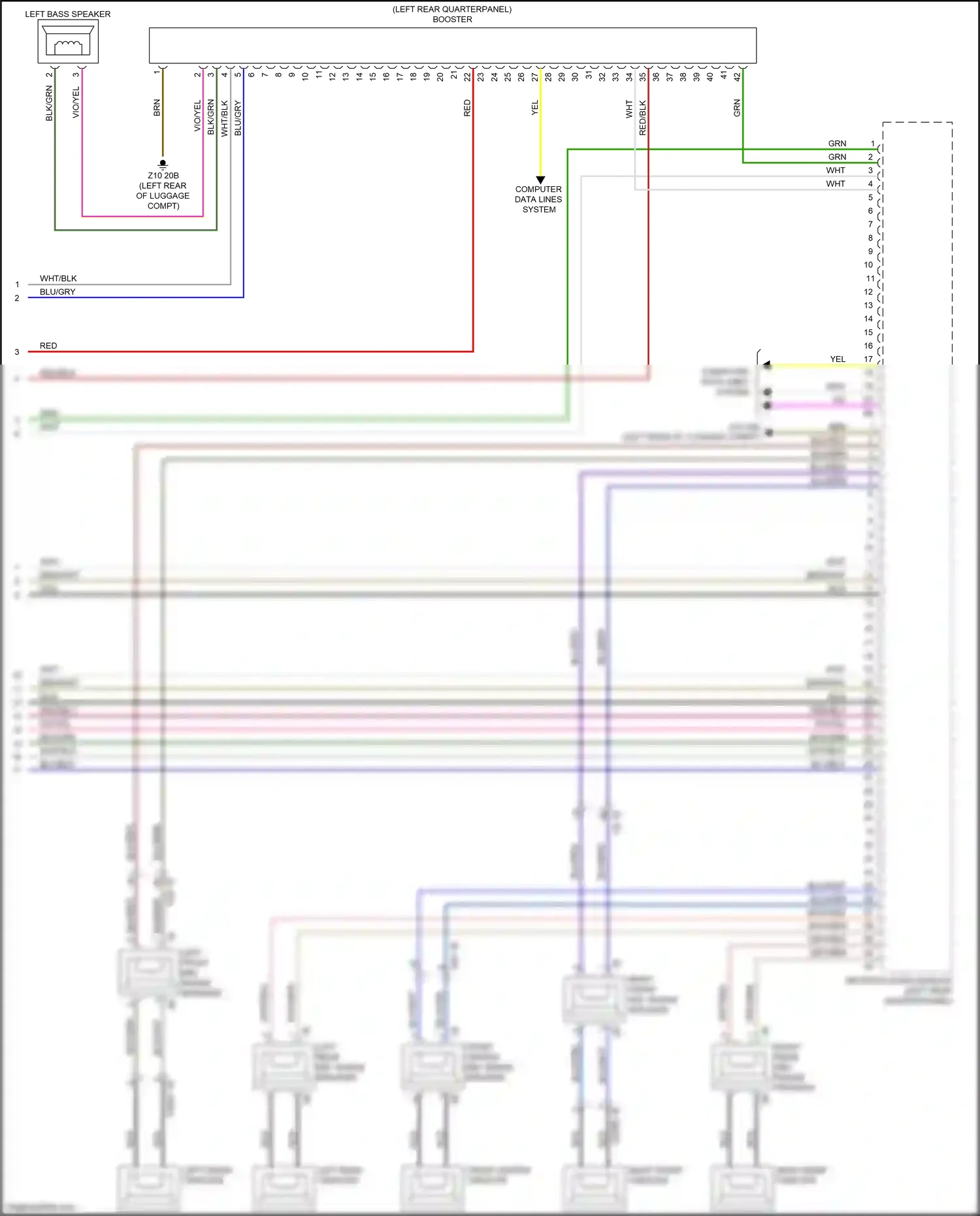 Wiring diagram computer data lines system for BMW Z4 G29 (2018-2022) (17 of 78)