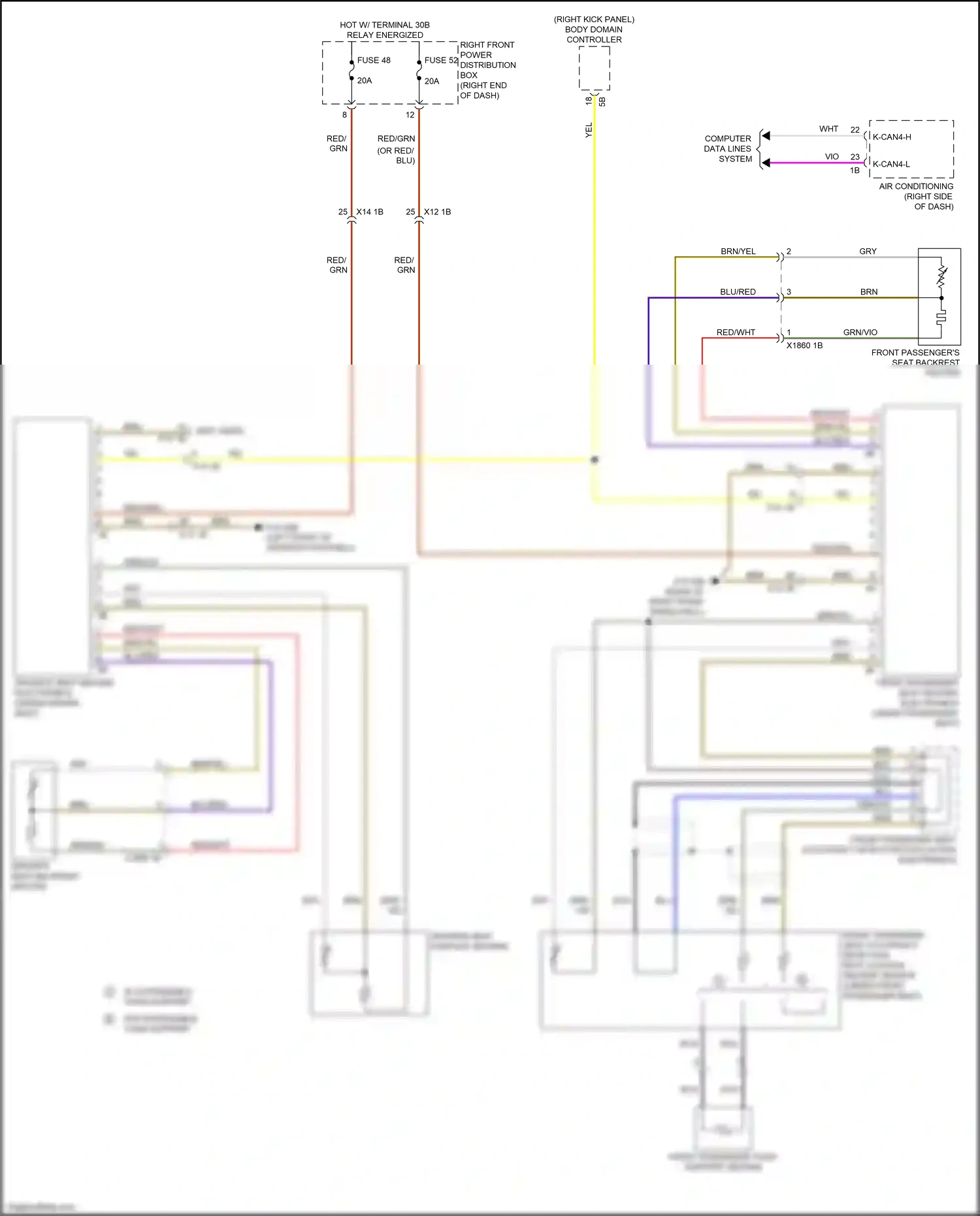 Wiring diagram computer data lines system for BMW Z4 G29 (2018-2022) (66 of 78)