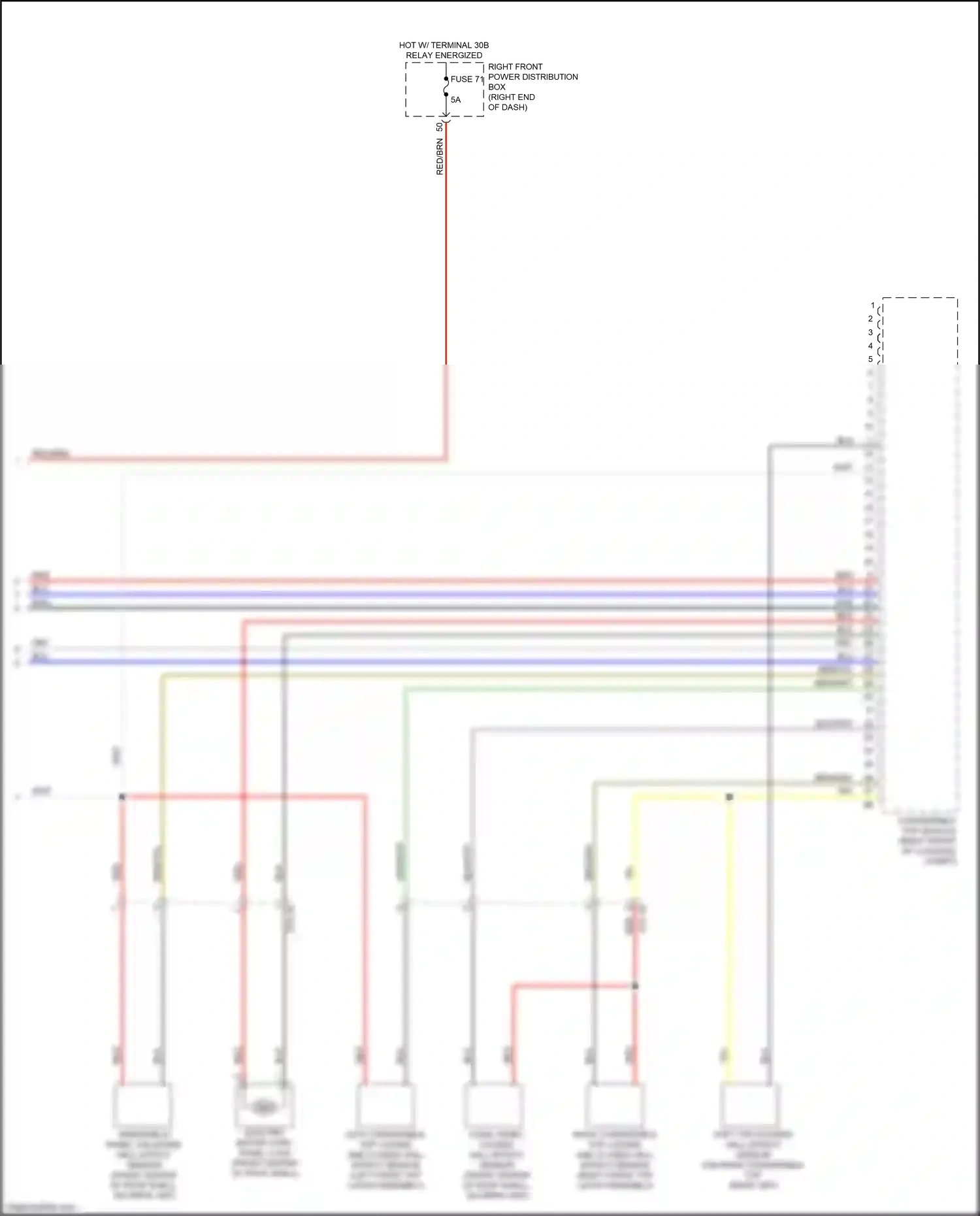 Wiring diagram cowl panel locked hall effect sensor for BMW Z4 G29 (2018-2022) (1 of 1)