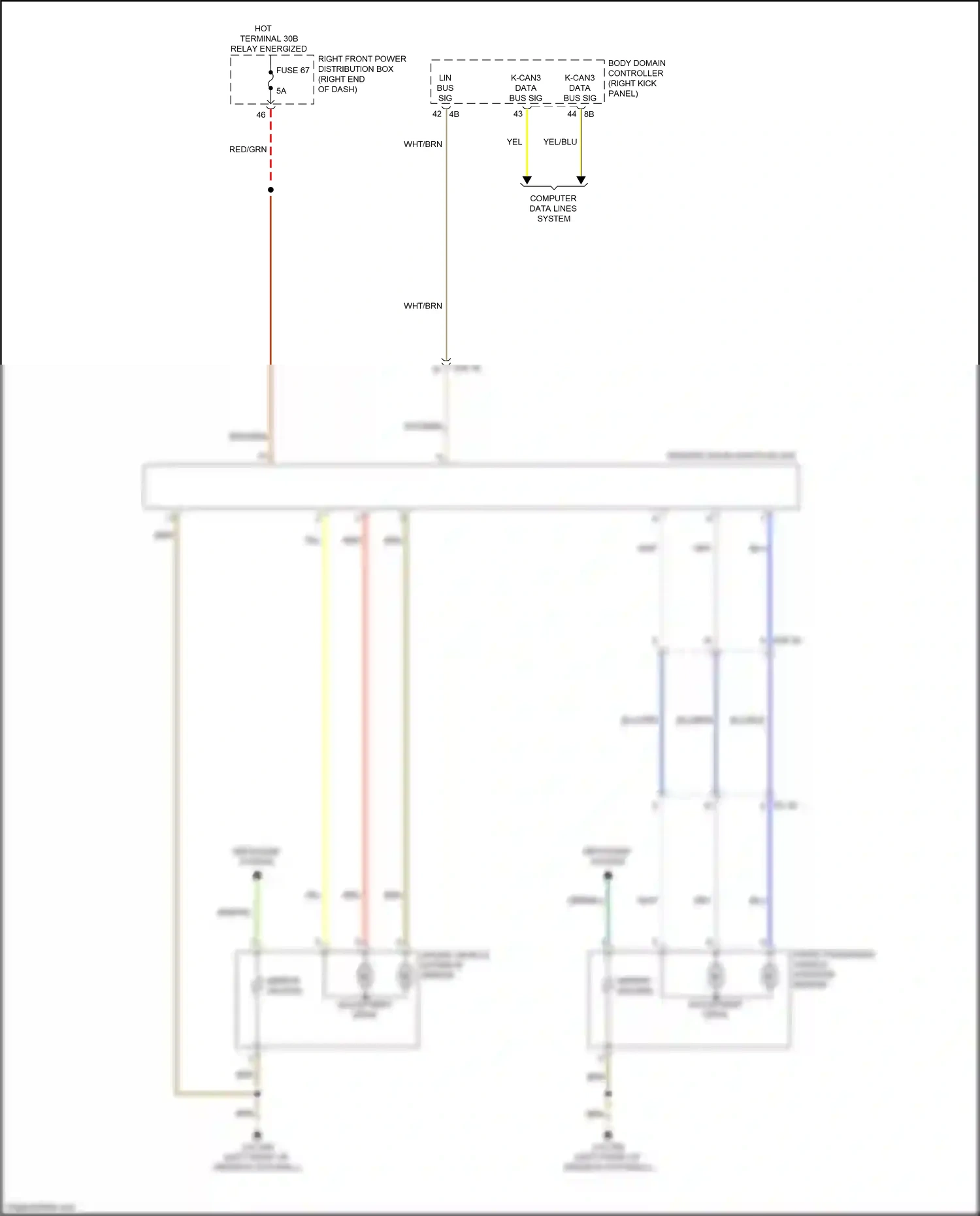 Wiring diagram data bus sig for BMW Z4 G29 (2018-2022) (2 of 2)