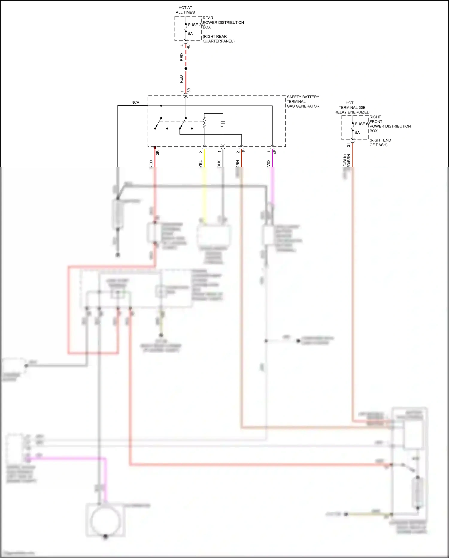 Wiring diagram engine compartment power distribution box for BMW Z4 G29 (2018-2022) (3 of 11)