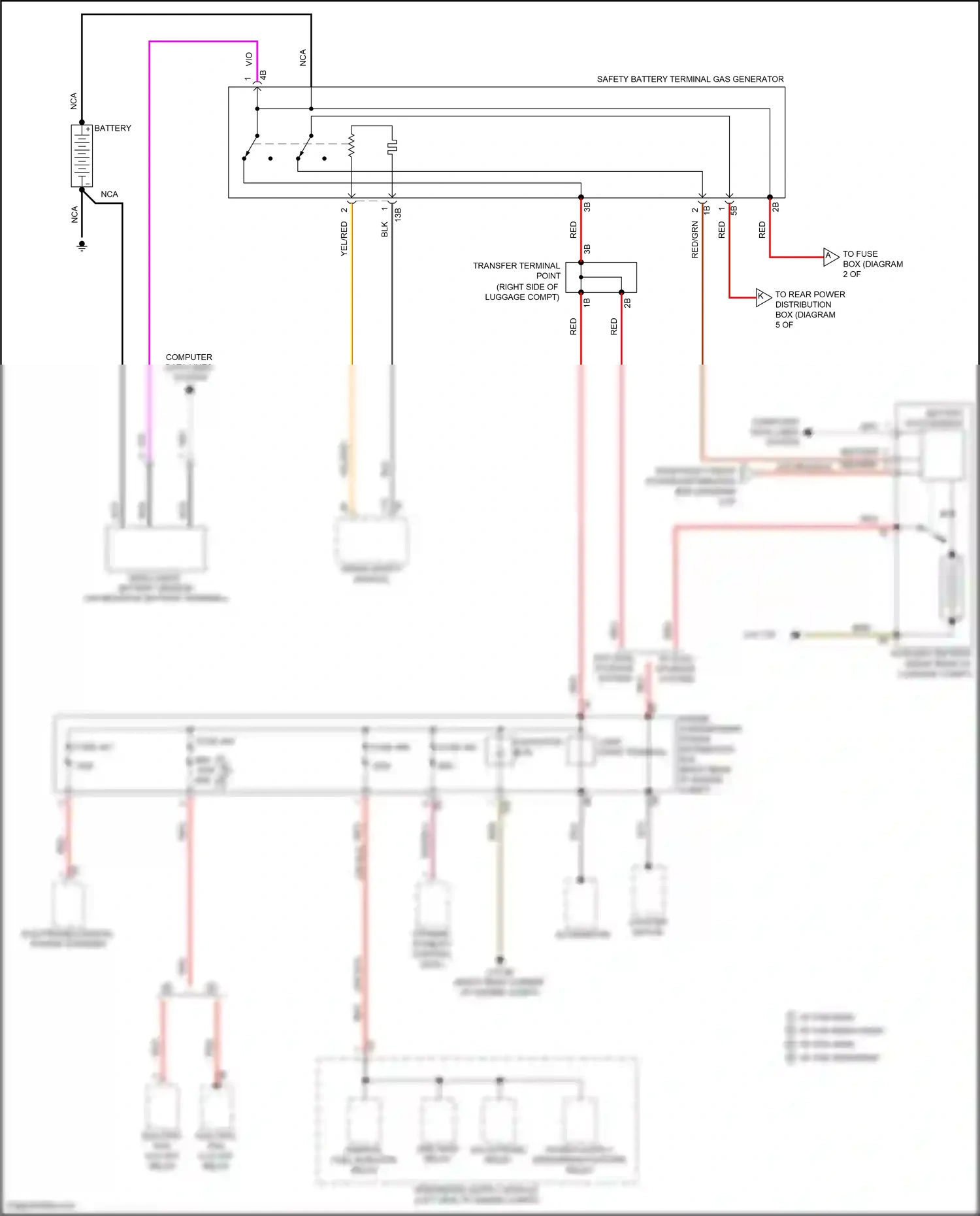 Wiring diagram engine compartment power distribution box for BMW Z4 G29 (2018-2022) (8 of 11)