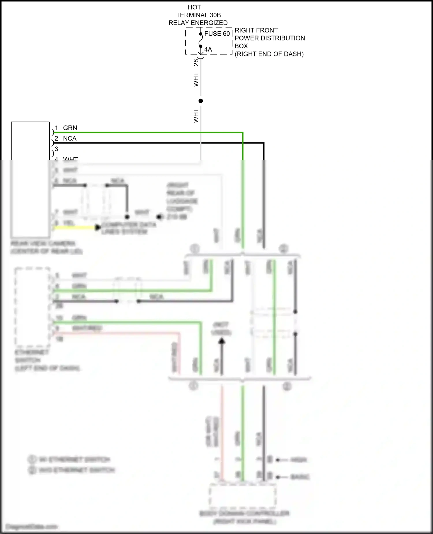 Wiring diagram ethernet switch for BMW Z4 G29 (2018-2022) (4 of 4)