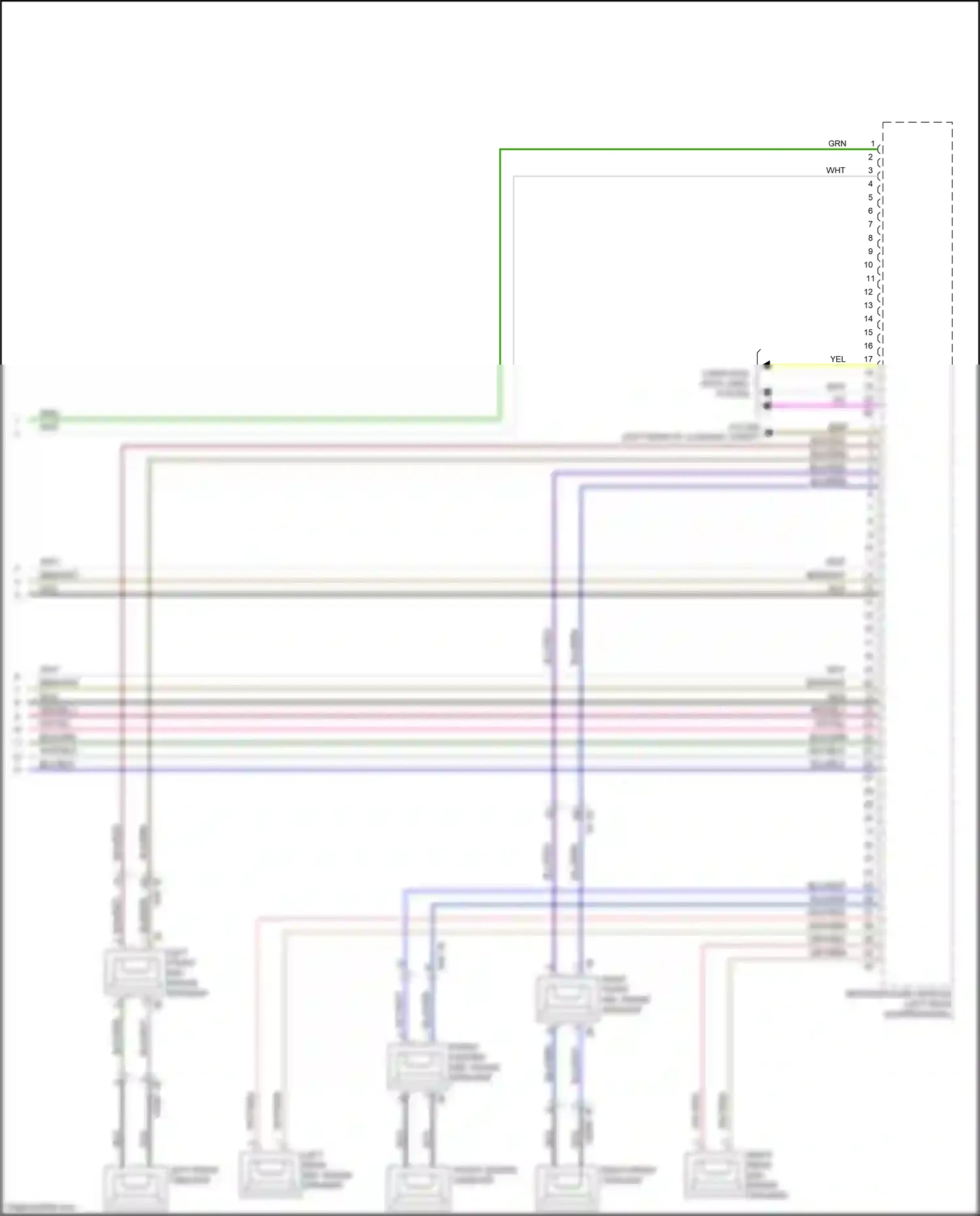 Wiring diagram front center mid-range speaker for BMW Z4 G29 (2018-2022) (4 of 8)