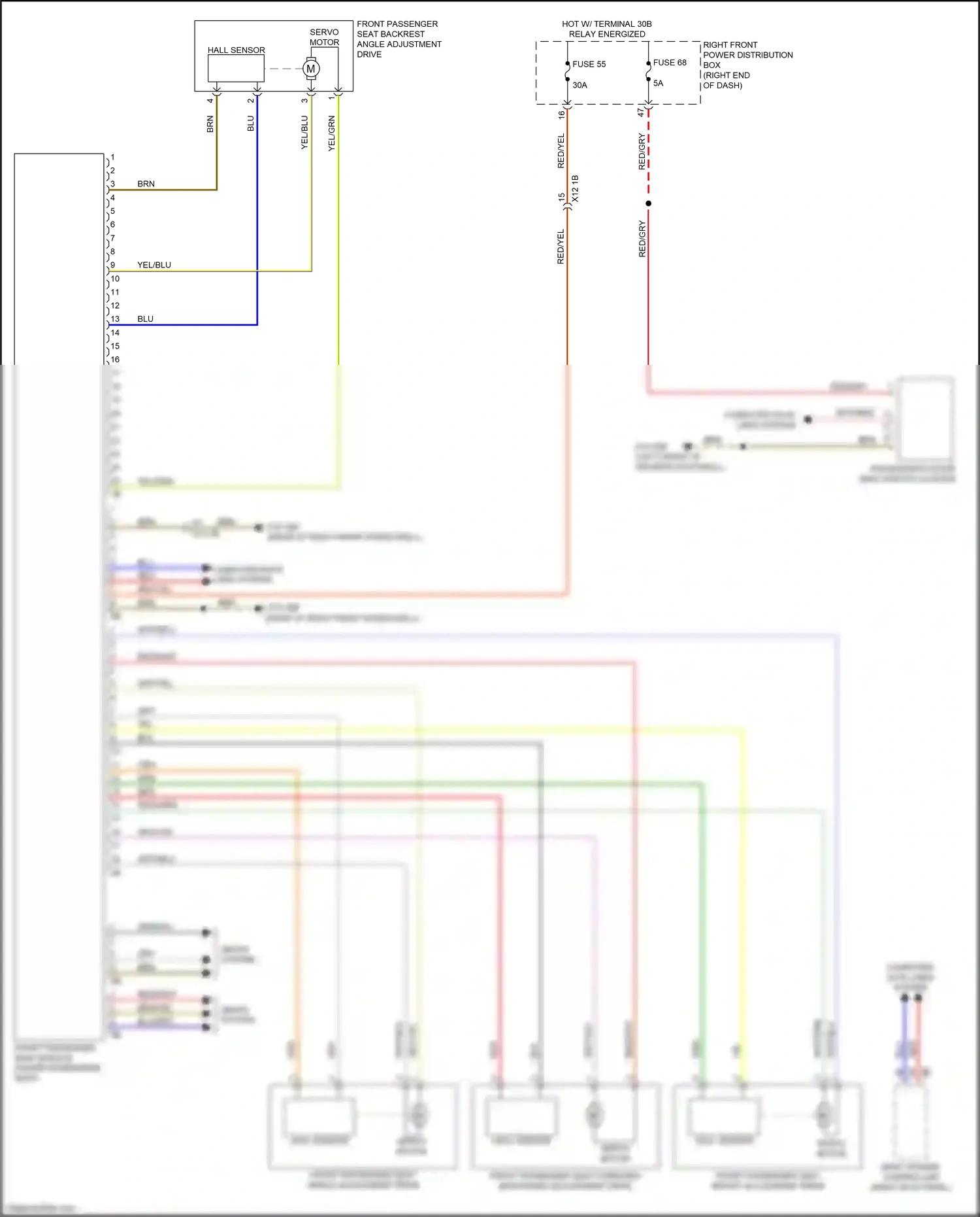 Wiring diagram hall sensor for BMW Z4 G29 (2018-2022) (3 of 3)