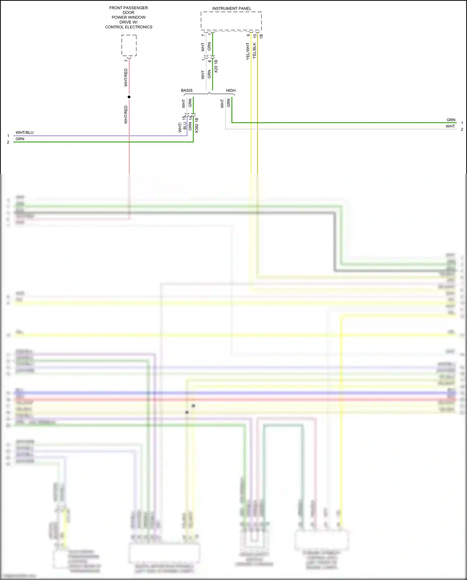 Wiring diagram instrument panel for BMW Z4 G29 (2018-2022) (1 of 9)