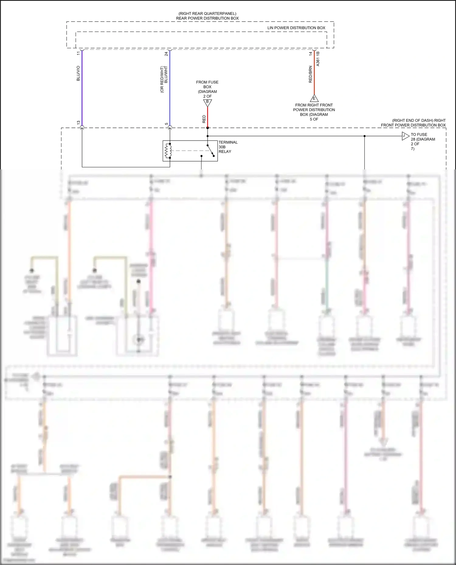 Wiring diagram instrument panel for BMW Z4 G29 (2018-2022) (6 of 9)