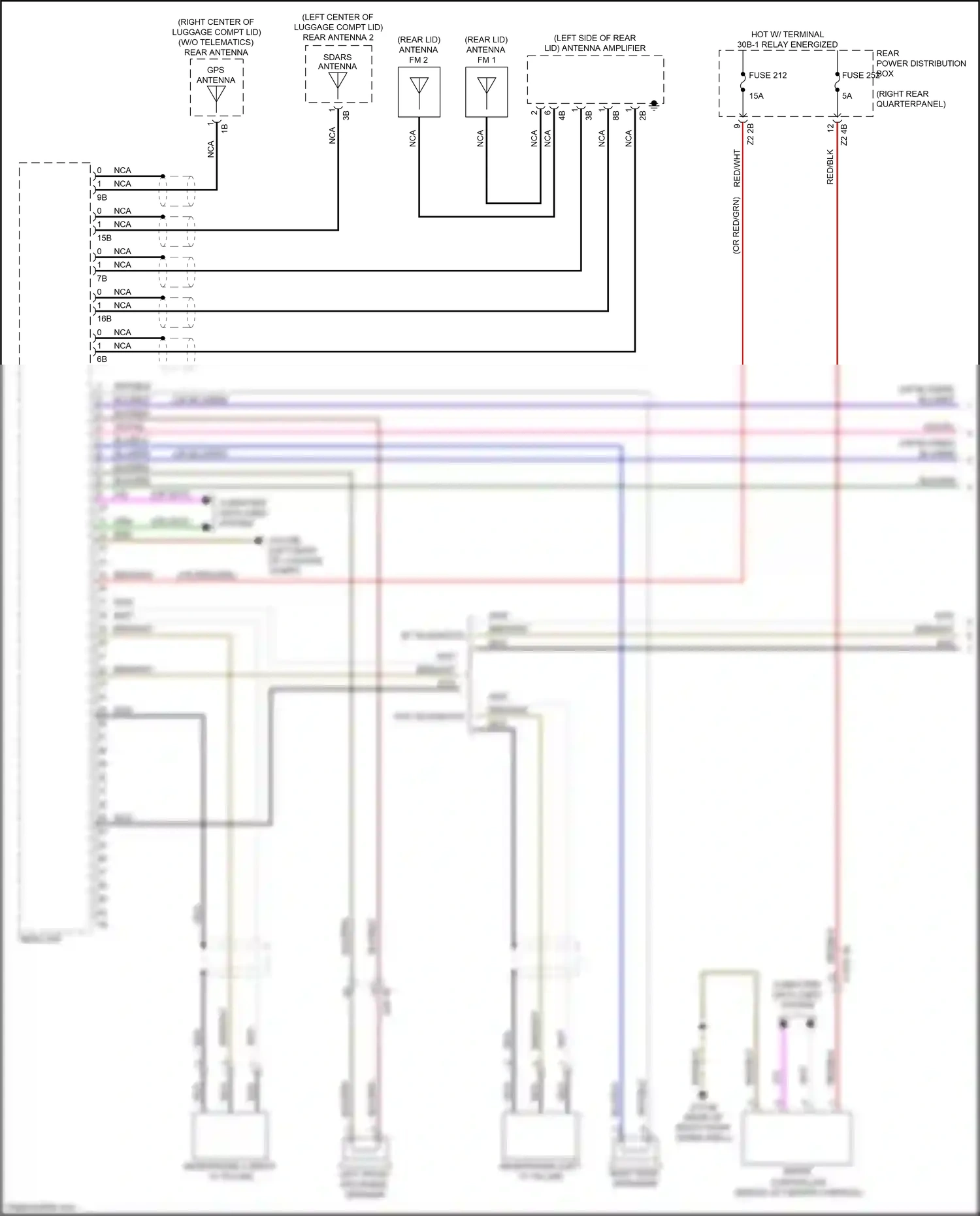 Wiring diagram left front mid-range speaker for BMW Z4 G29 (2018-2022) (2 of 12)