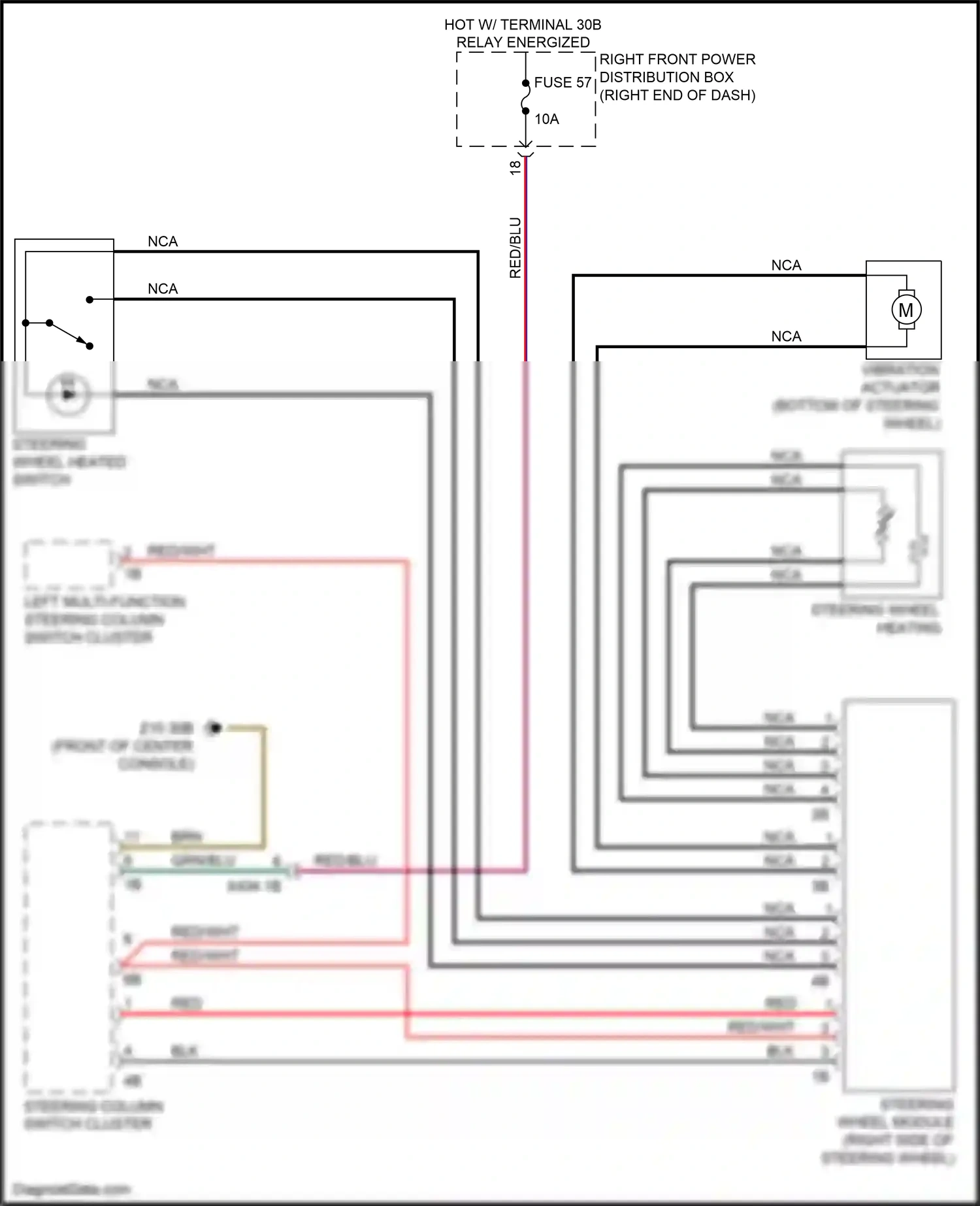 Wiring diagram left multi-function steering column switch cluster for BMW Z4 G29 (2018-2022) (1 of 1)