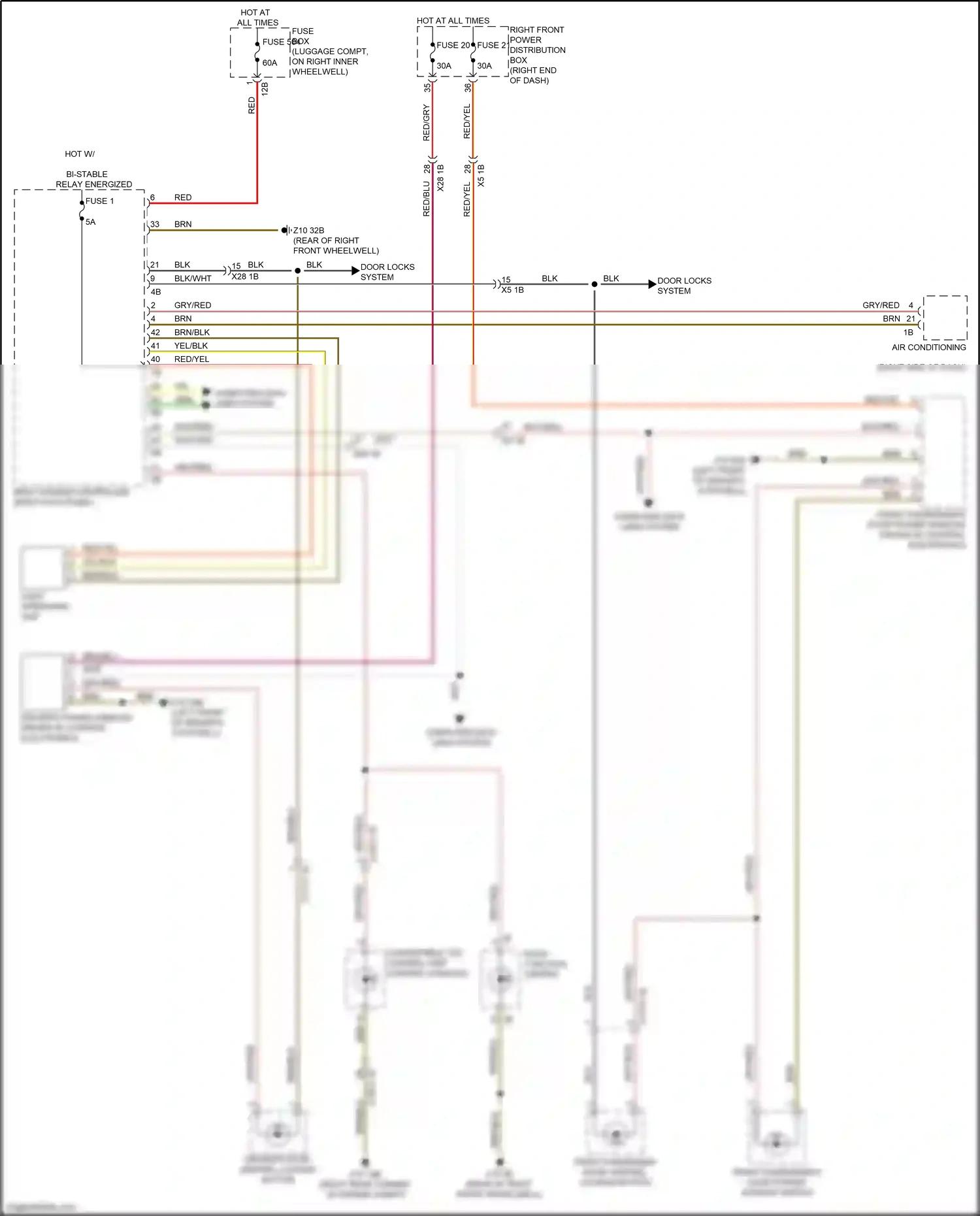 Wiring diagram light operating unit for BMW Z4 G29 (2018-2022) (4 of 5)