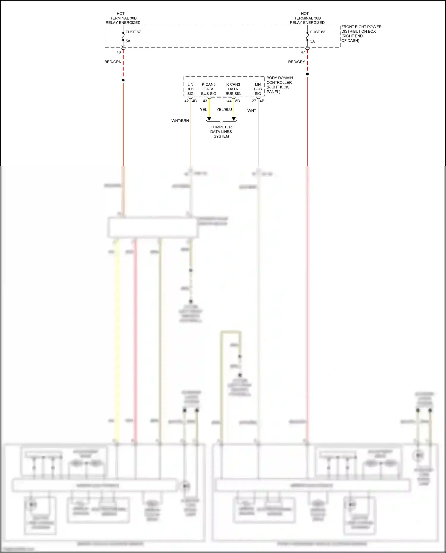Wiring diagram mirror electronics for BMW Z4 G29 (2018-2022) (1 of 1)
