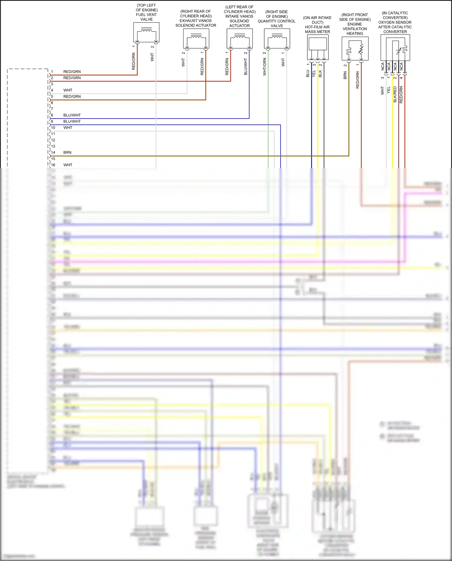 Wiring diagram quantity control valve for BMW Z4 G29 (2018-2022) (1 of 2)