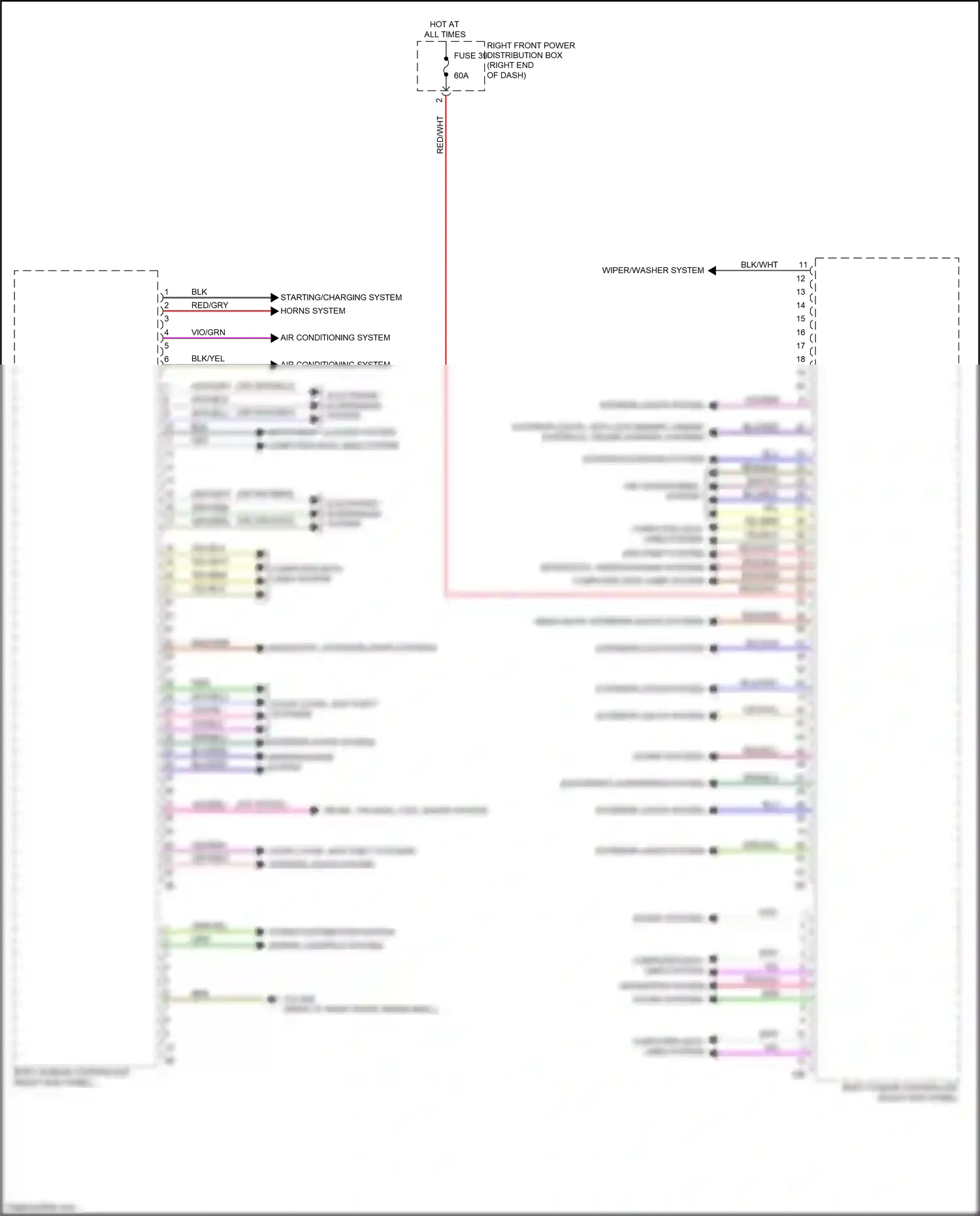 Wiring diagram starting/charging system for BMW Z4 G29 (2018-2022) (1 of 2)
