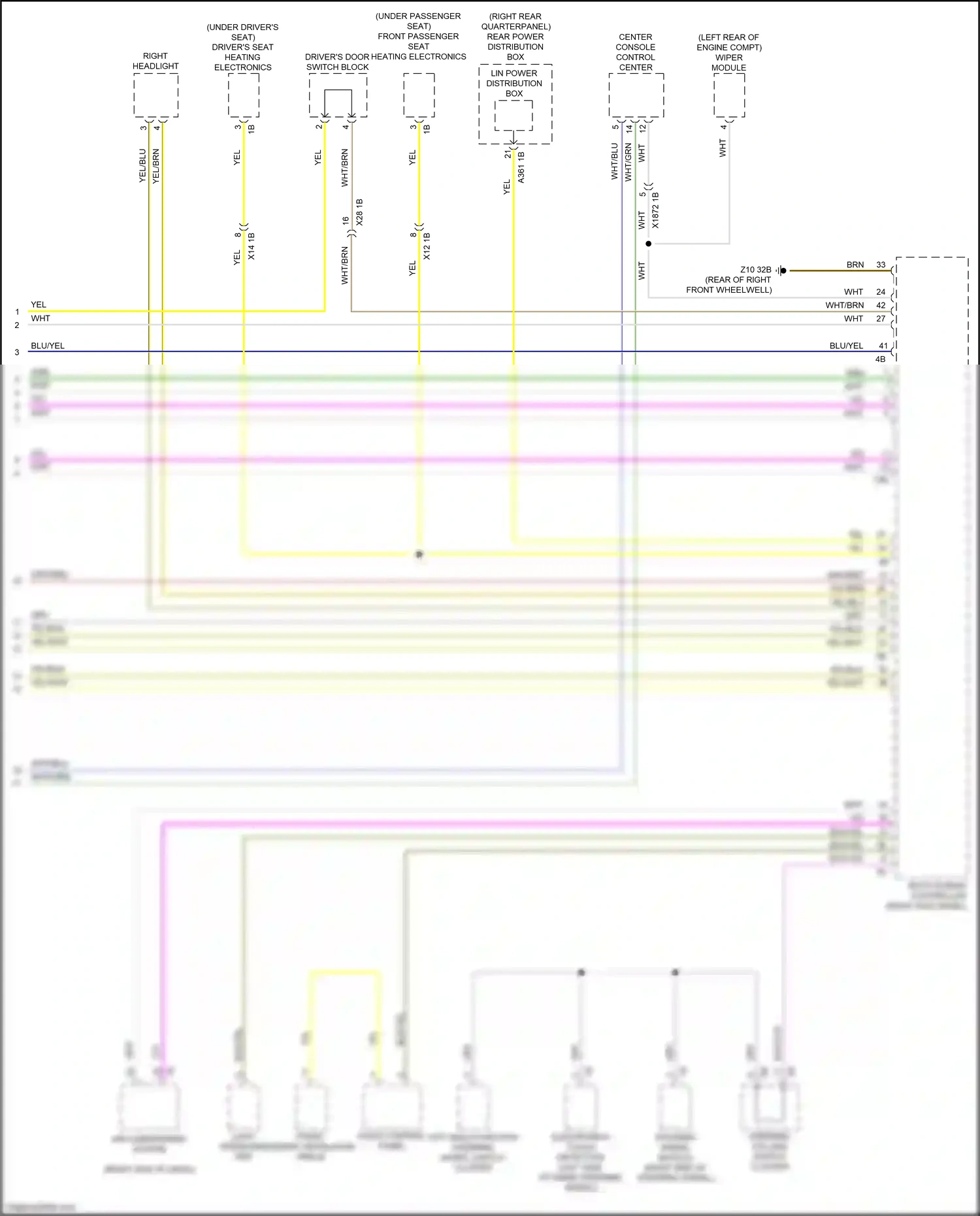 Wiring diagram steering column switch cluster for BMW Z4 G29 (2018-2022) (6 of 12)