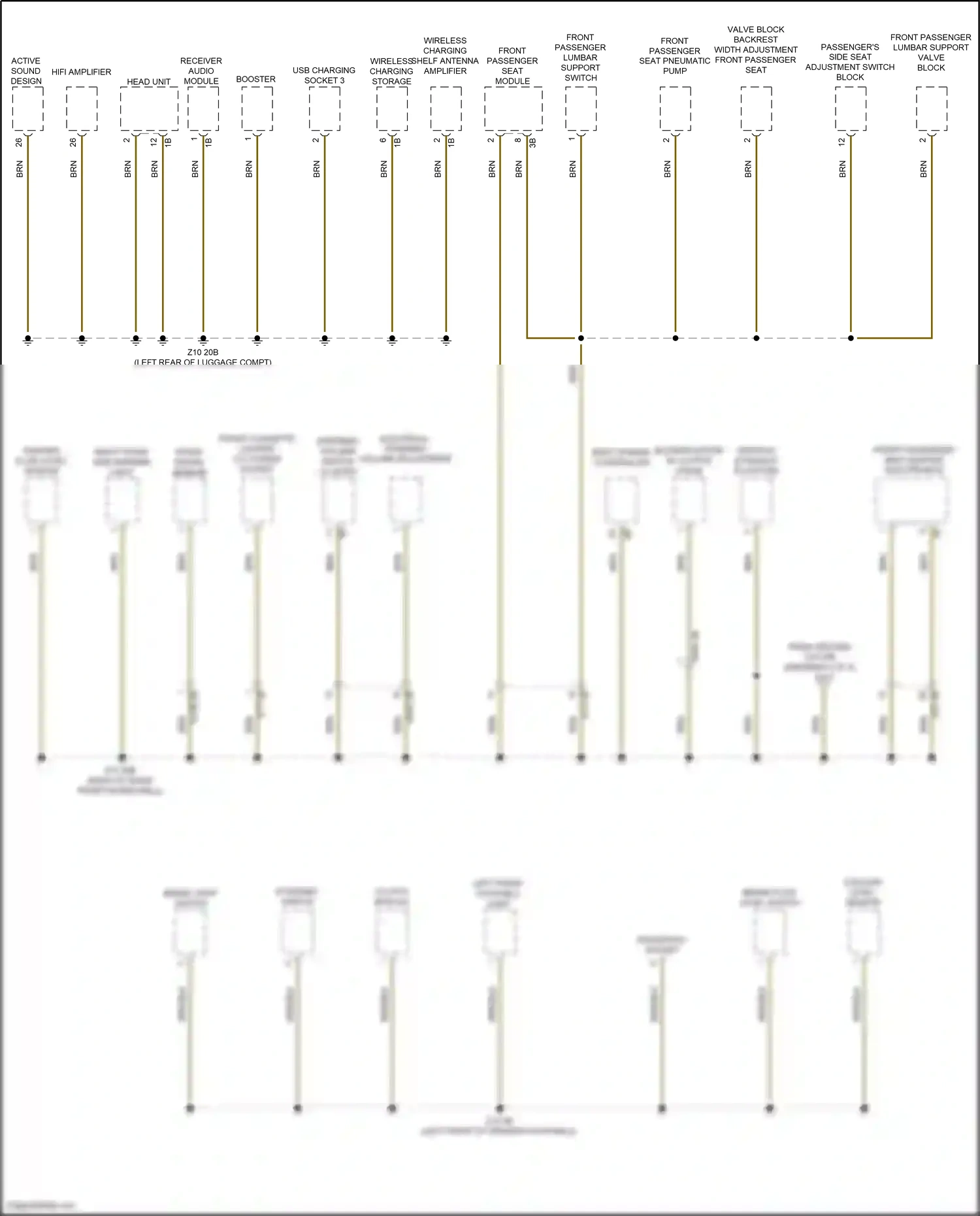 Wiring diagram vertical dynamics platform for BMW Z4 G29 (2018-2022) (1 of 4)