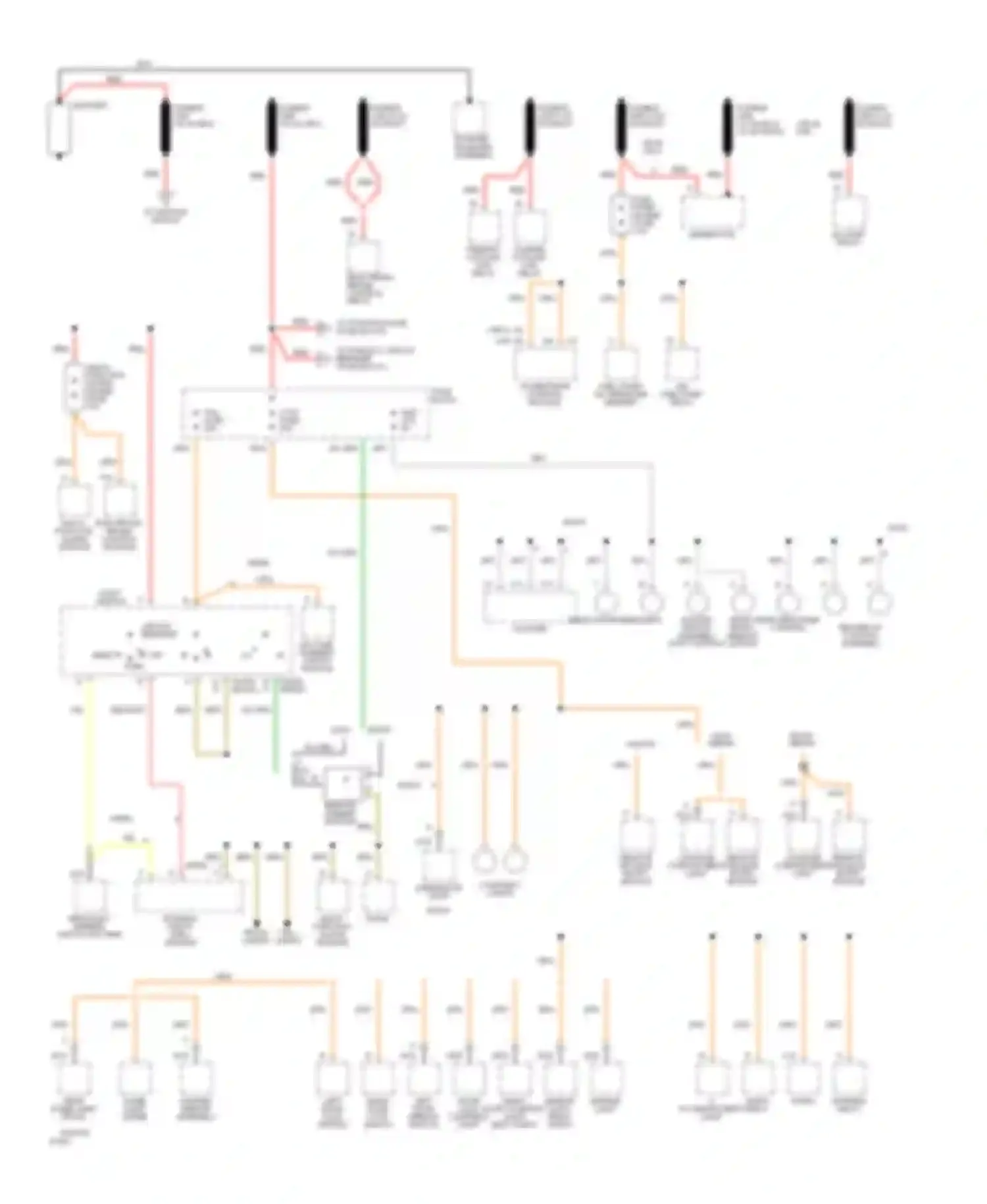 Century Buick V (1982-1996): Power distribution circuit (1 of 3)
