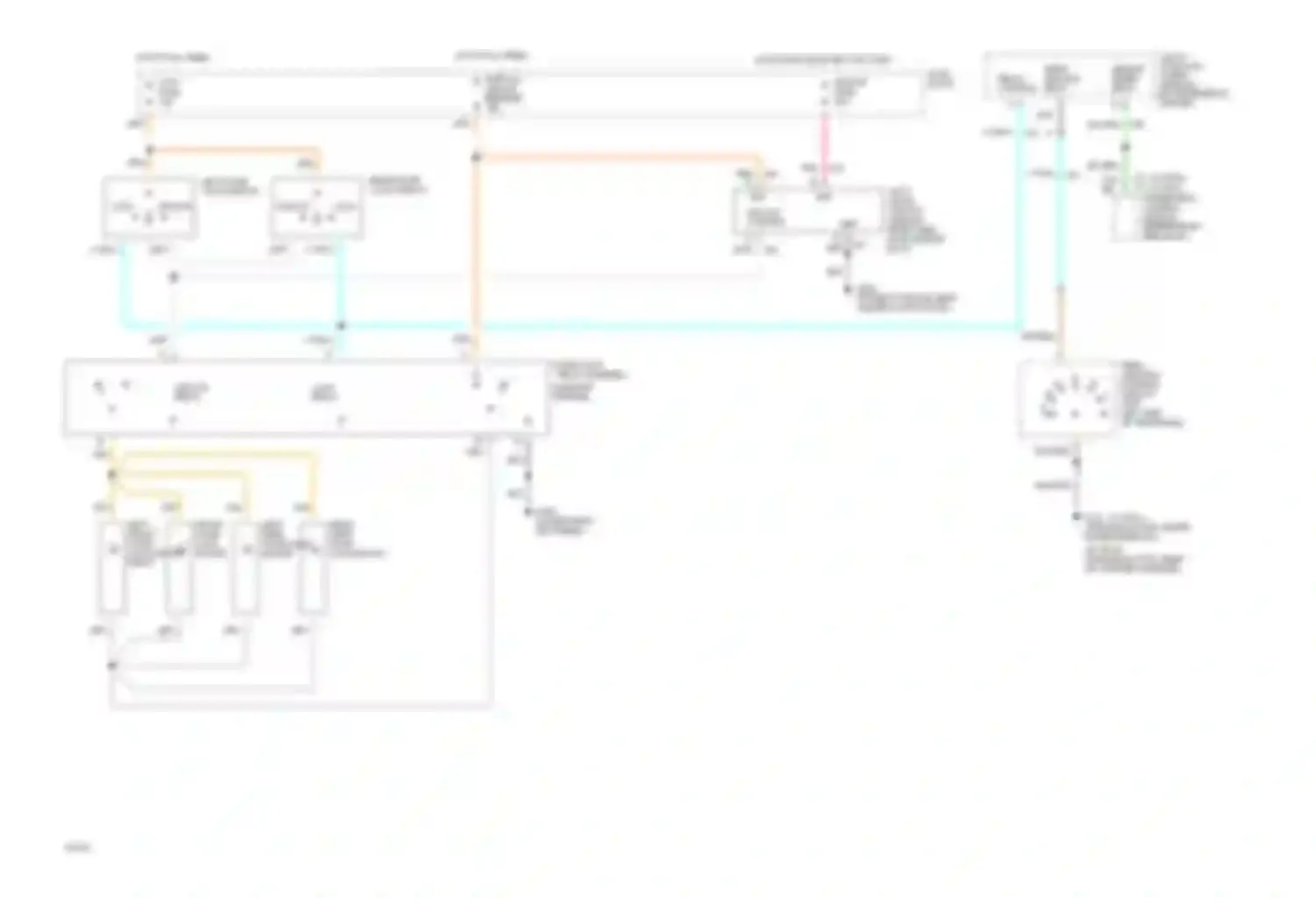 Century Buick V (1982-1996): Power door lock circuit, with automatic locks