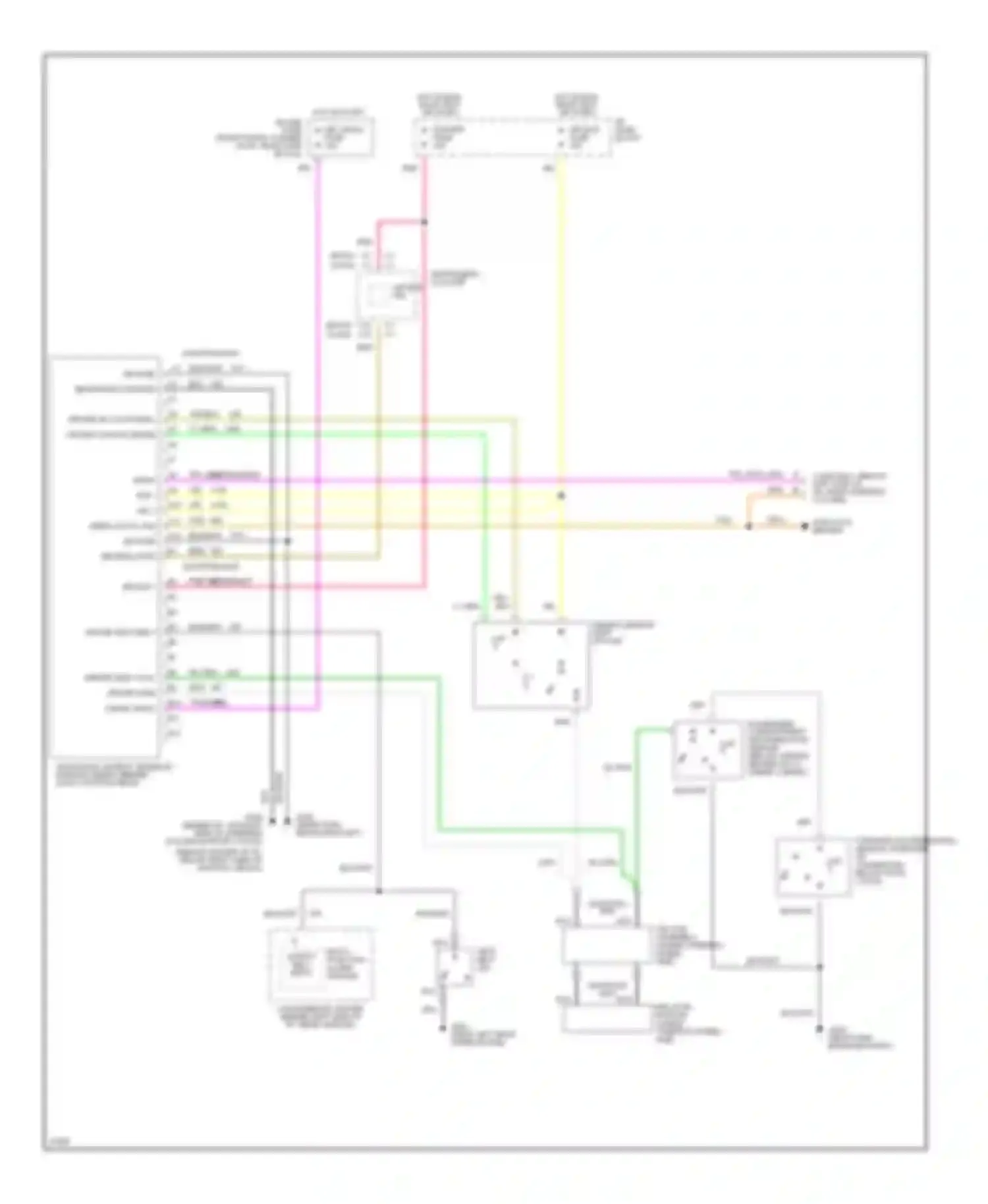 Century Buick V (1982-1996): Supplemental restraint circuit