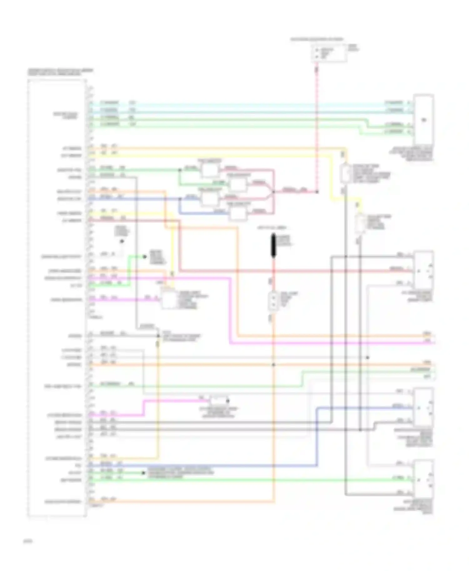 Wiring diagram a/c sensor in for Buick Century V (1982-1996) (1 of 1)