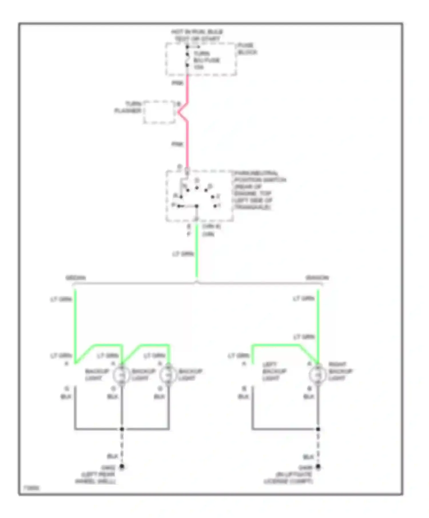 Wiring diagram fuse block for Buick Century V (1982-1996) (2 of 29)