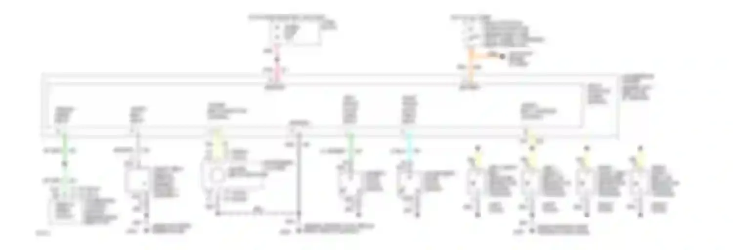 Wiring diagram instrument cluster fasten belts indicator for Buick Century V (1982-1996) (1 of 1)