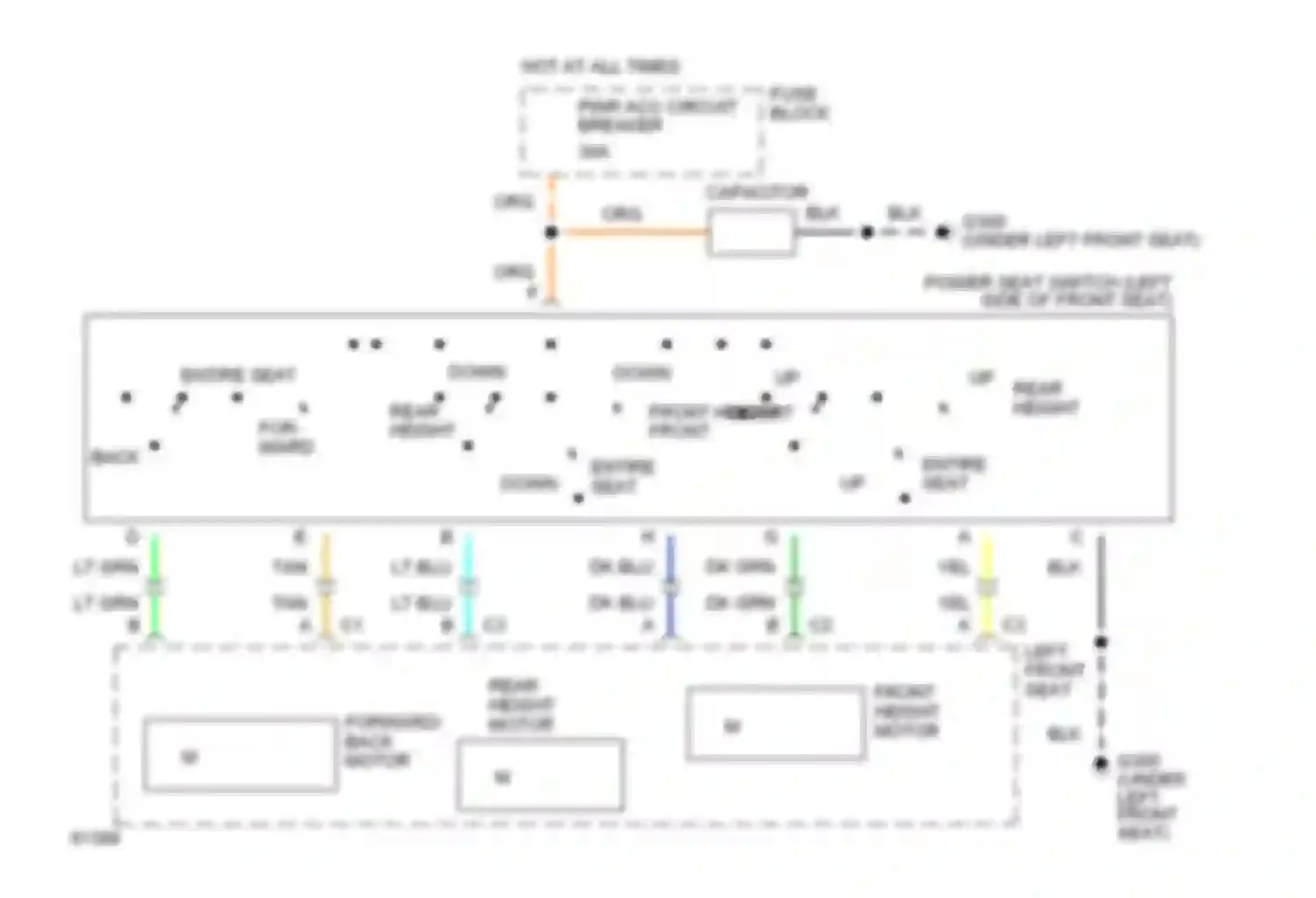 Wiring diagram rear height front height front height for Buick Century V (1982-1996) (1 of 1)