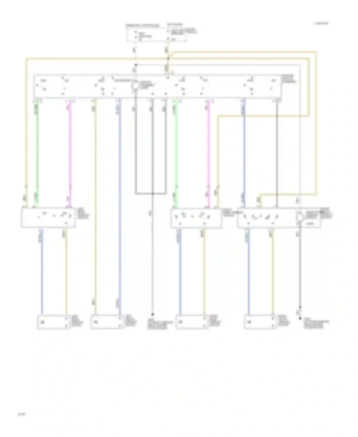 Wiring diagram right front window motor for Buick Century V (1982-1996) (1 of 1)
