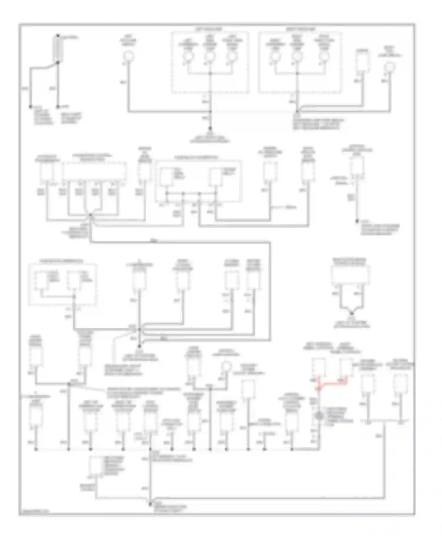 Century Buick VI (1997-2005): Ground distribution circuit (1 of 2)