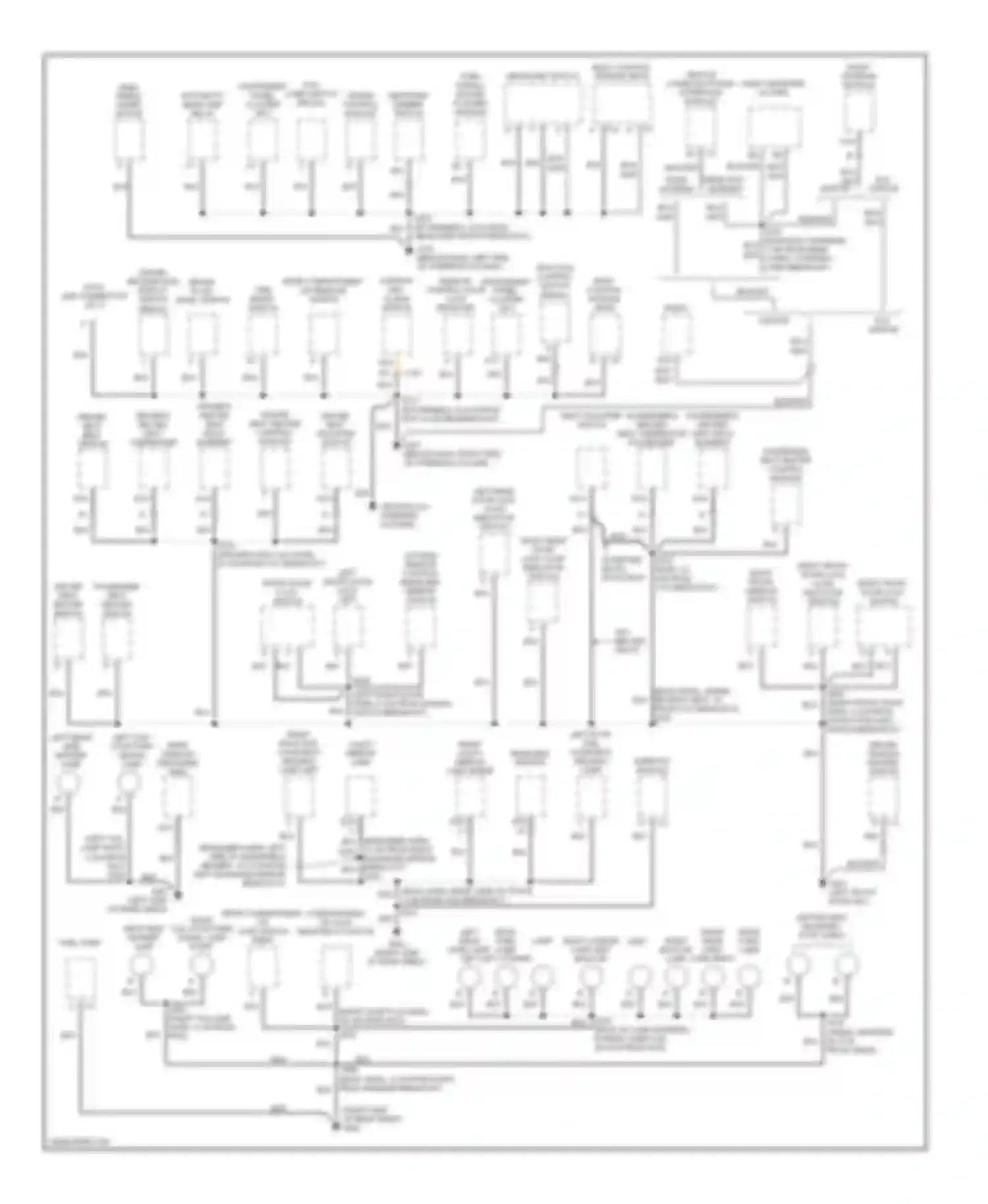 Century Buick VI (1997-2005): Ground distribution circuit (2 of 2)