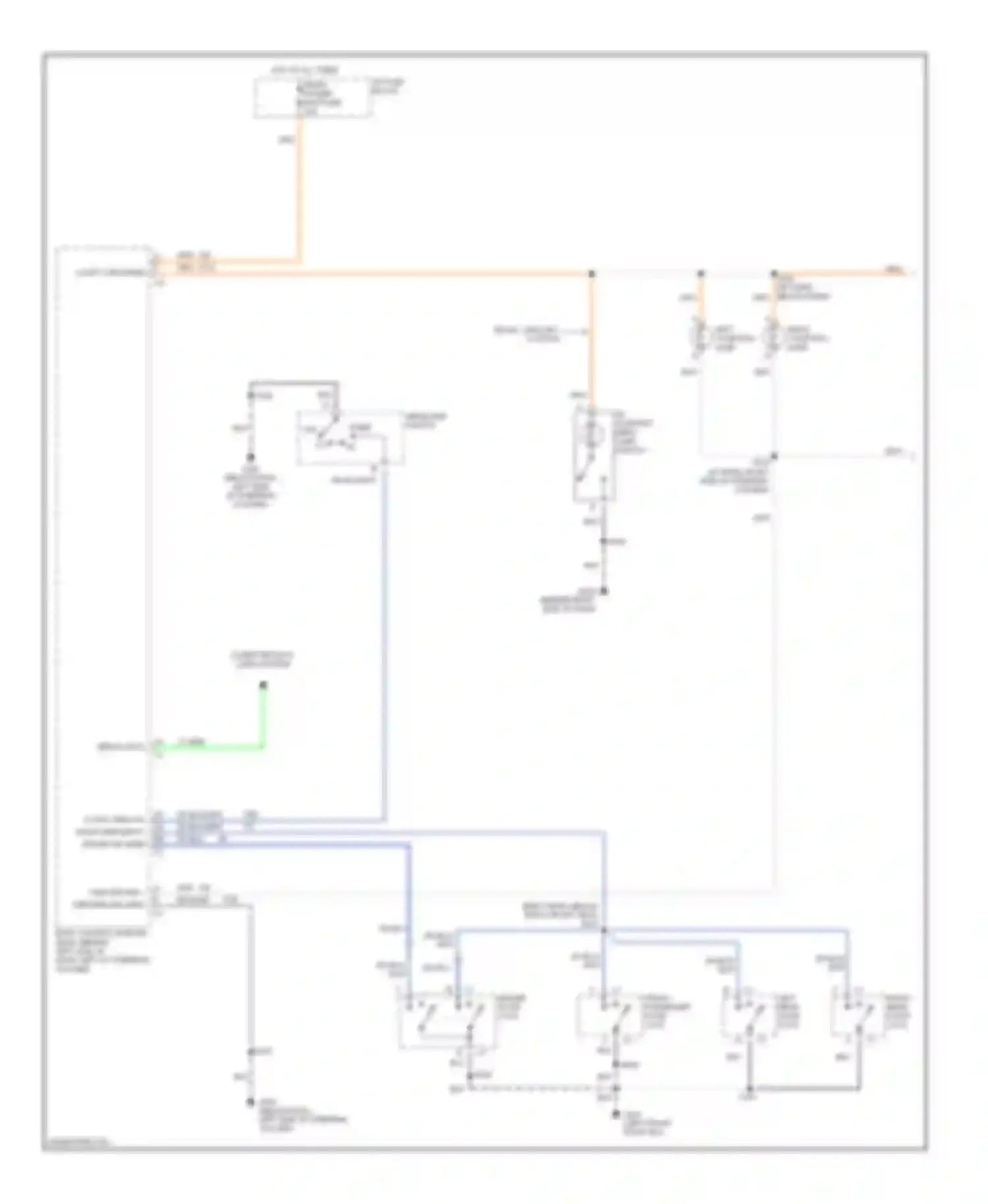 Century Buick VI (1997-2005): Courtesy lamps circuit (1 of 2)