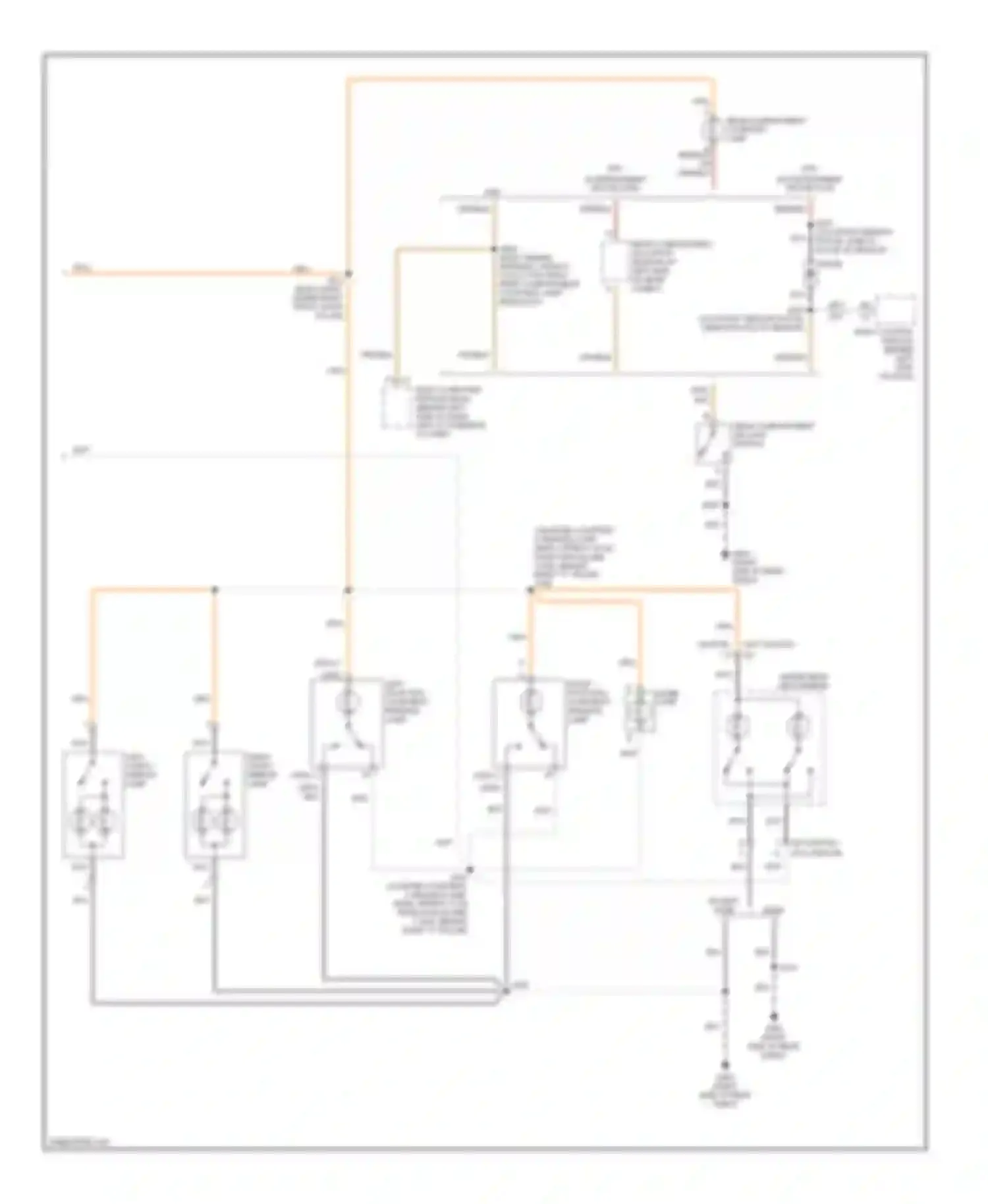 Century Buick VI (1997-2005): Courtesy lamps circuit (2 of 2)