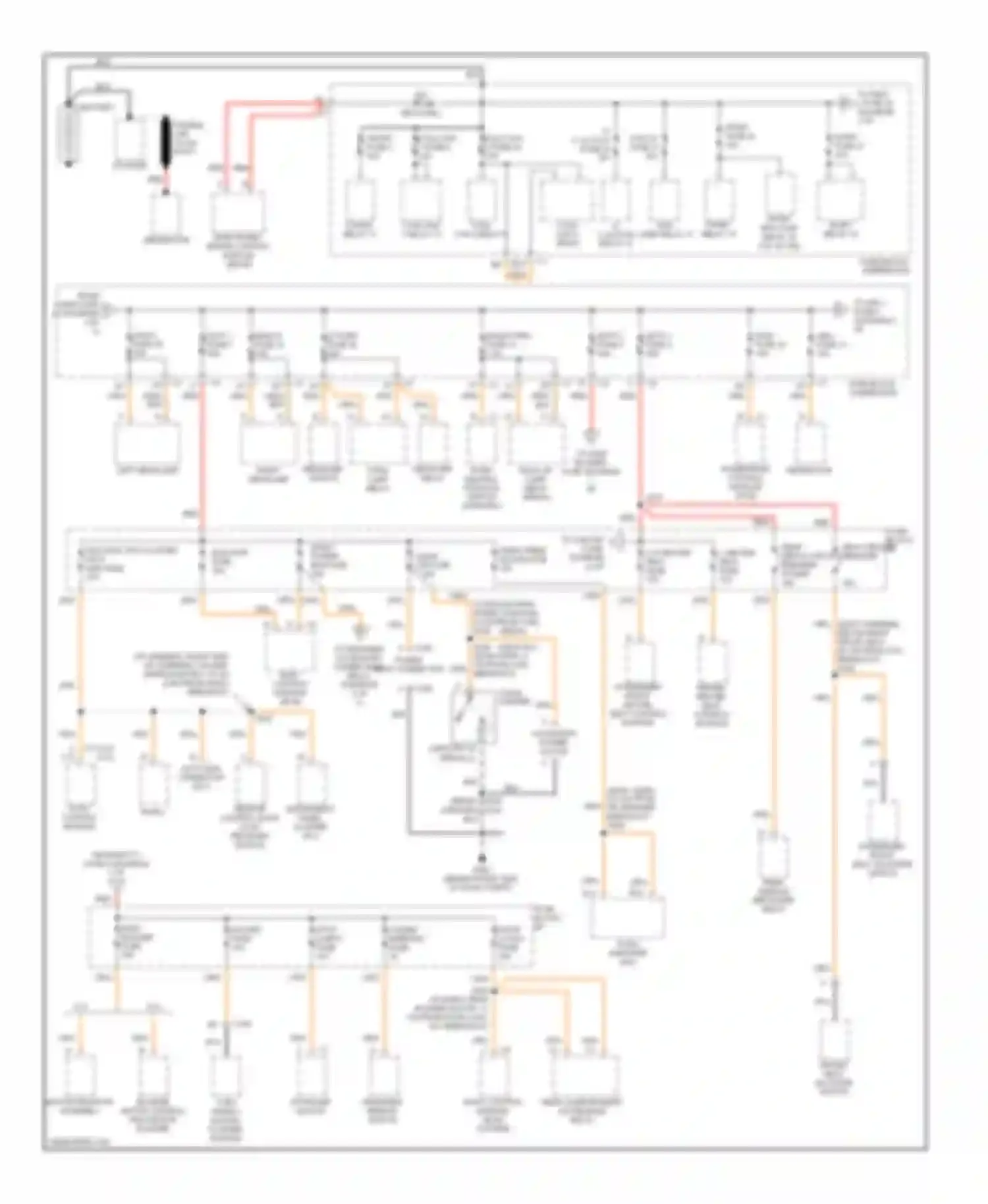 Century Buick VI (1997-2005): Power distribution circuit (1 of 3)