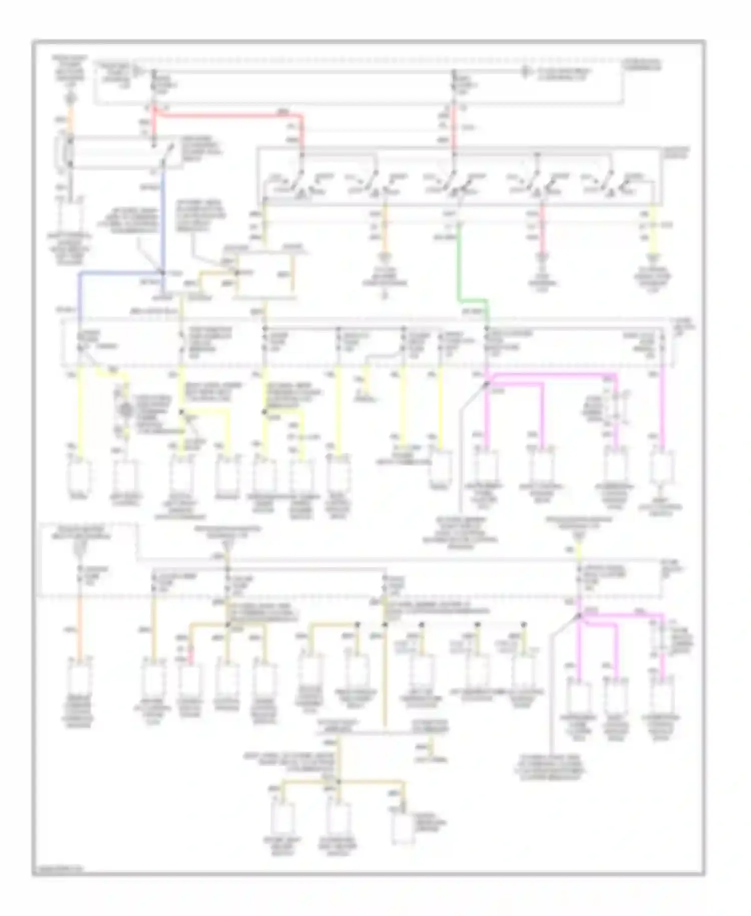 Century Buick VI (1997-2005): Power distribution circuit (2 of 3)