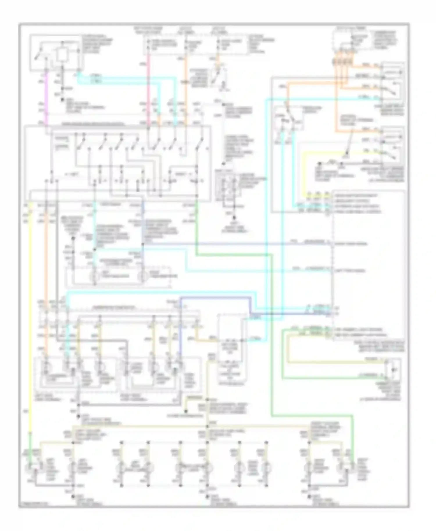 Wiring diagram cornering lamp for Buick Century VI (1997-2005) (1 of 1)