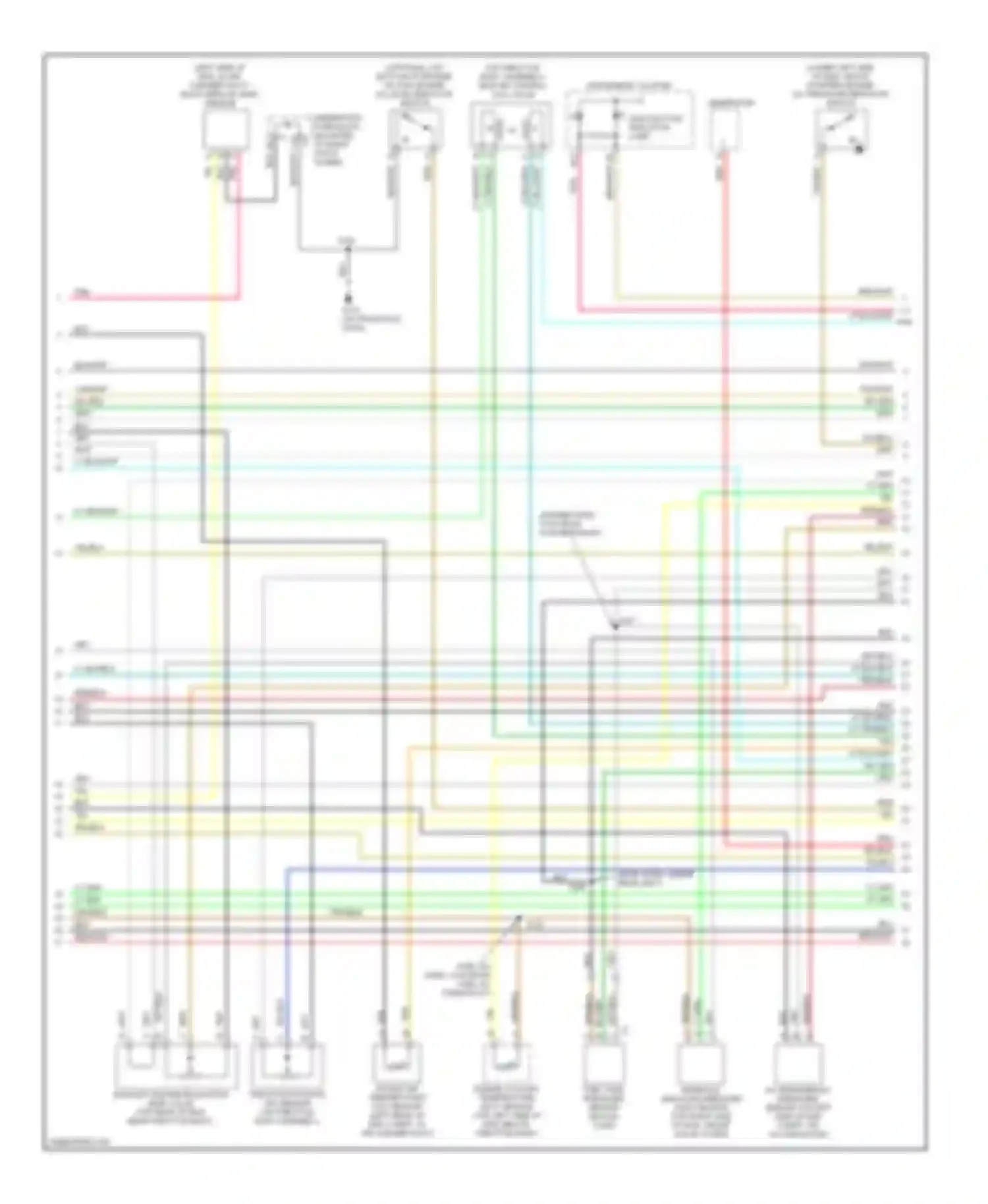 Wiring diagram instrument cluster for Buick Century VI (1997-2005) (4 of 4)