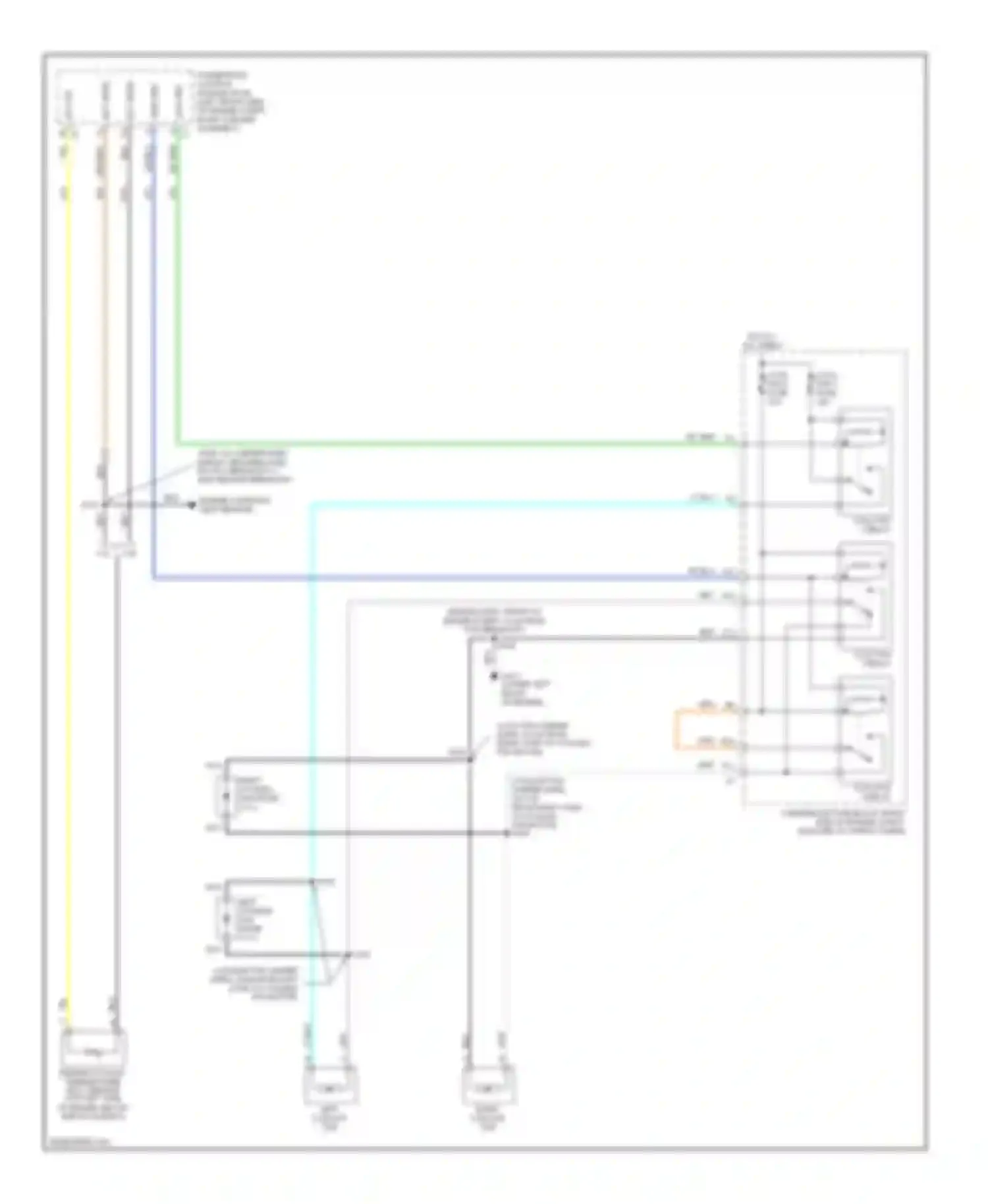 Wiring diagram left coolant fan for Buick Century VI (1997-2005) (1 of 1)