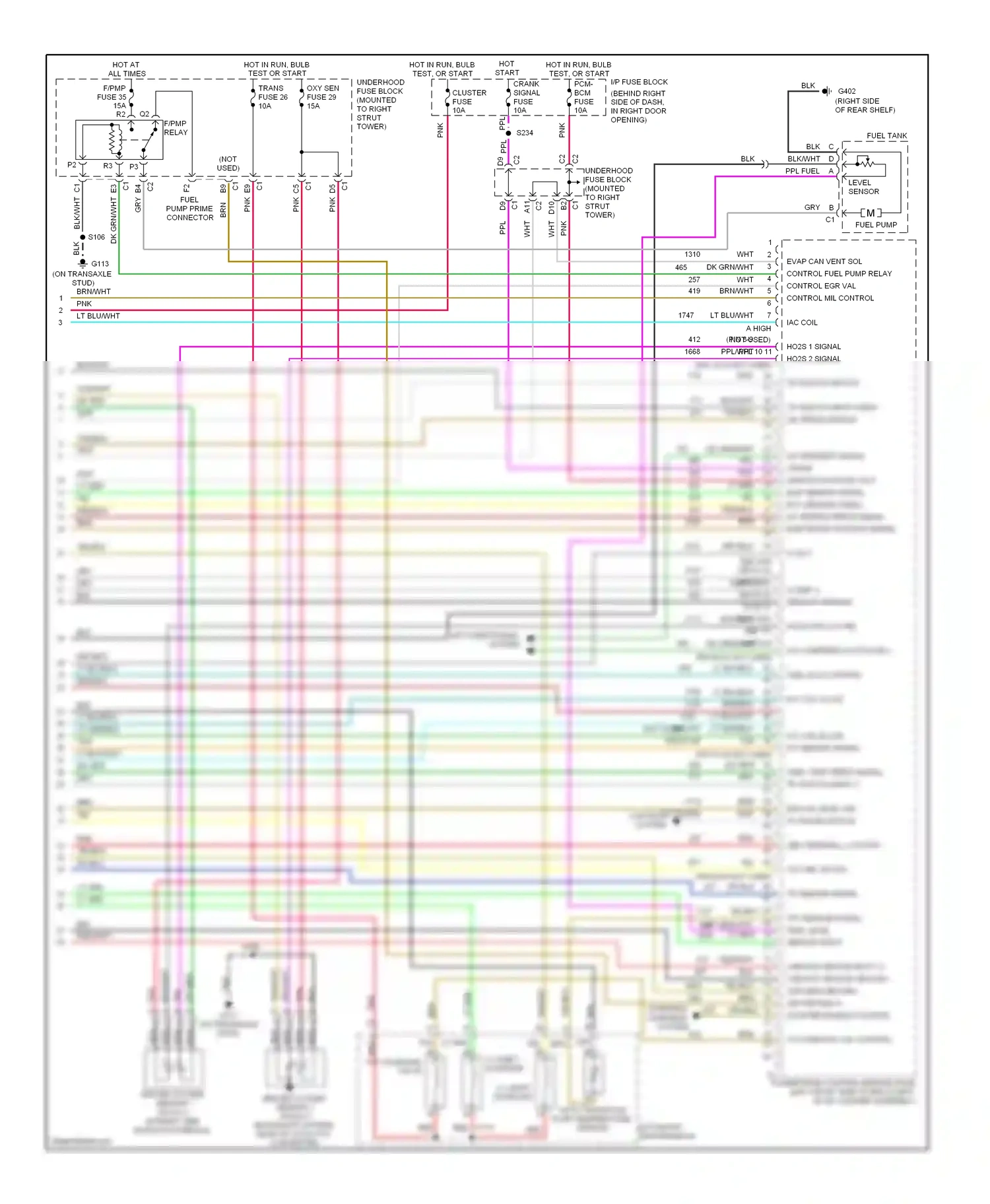 Buick Century VI (1997-2005) (on transaxle stud) wiring diagram  (4 of 4)