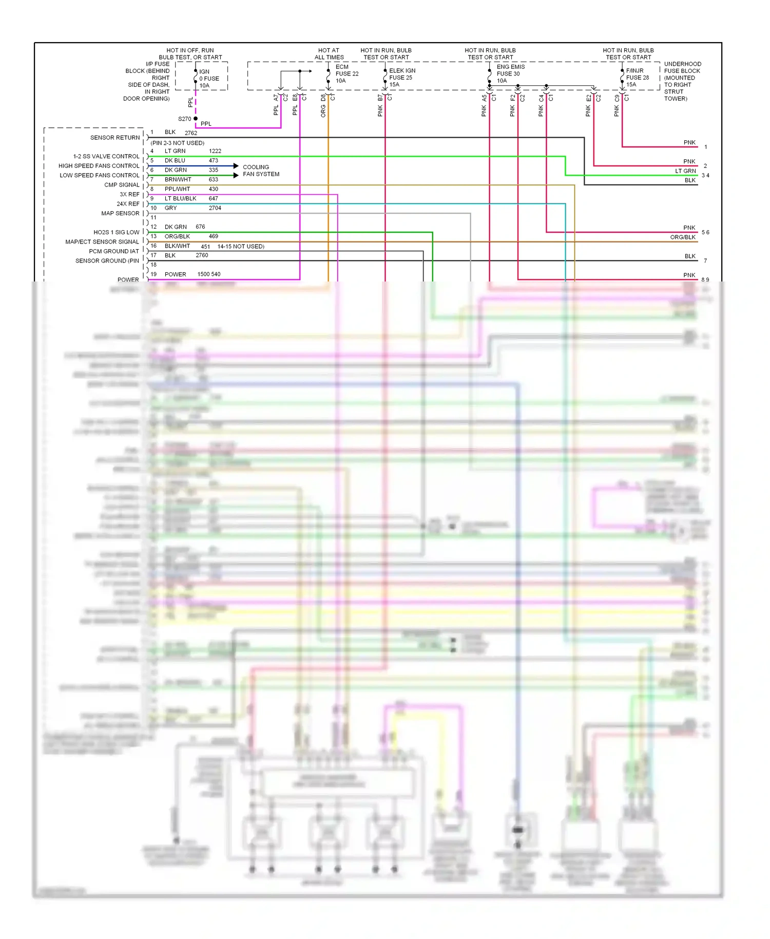 Buick Century VI (1997-2005) (on transaxle stud) wiring diagram  (1 of 4)