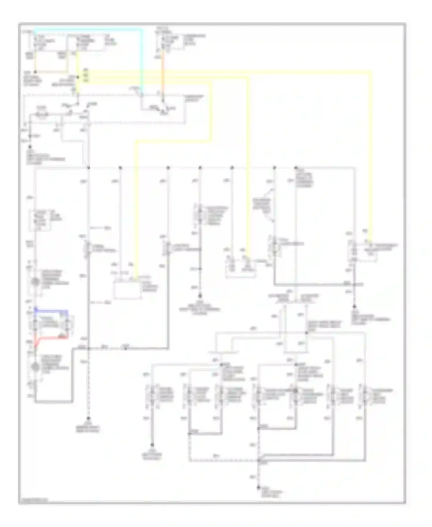 Wiring diagram outside rear view mirror switch for Buick Century VI (1997-2005) (1 of 1)