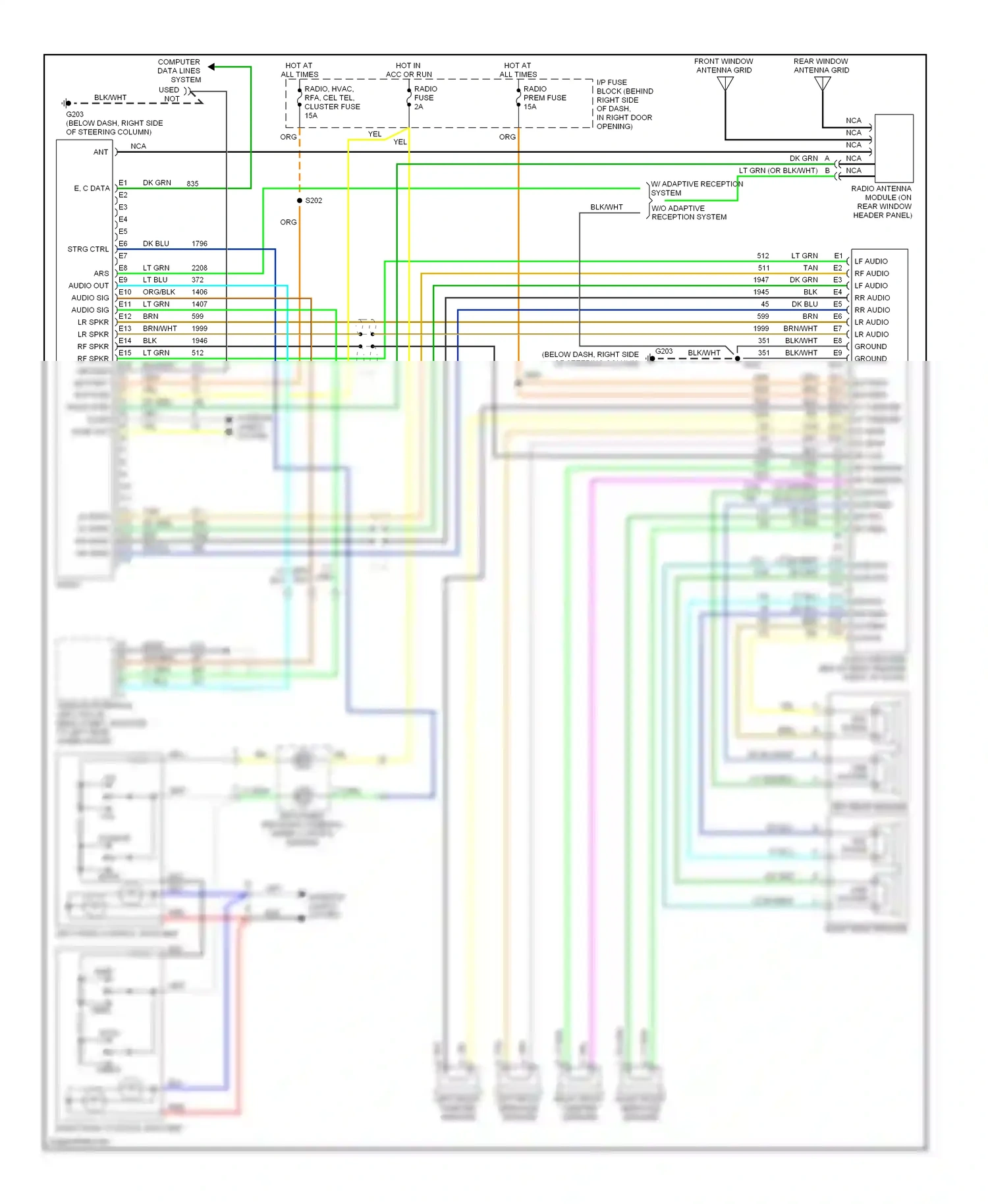 Buick Century VI (1997-2005) source wiring diagram  (1 of 2)