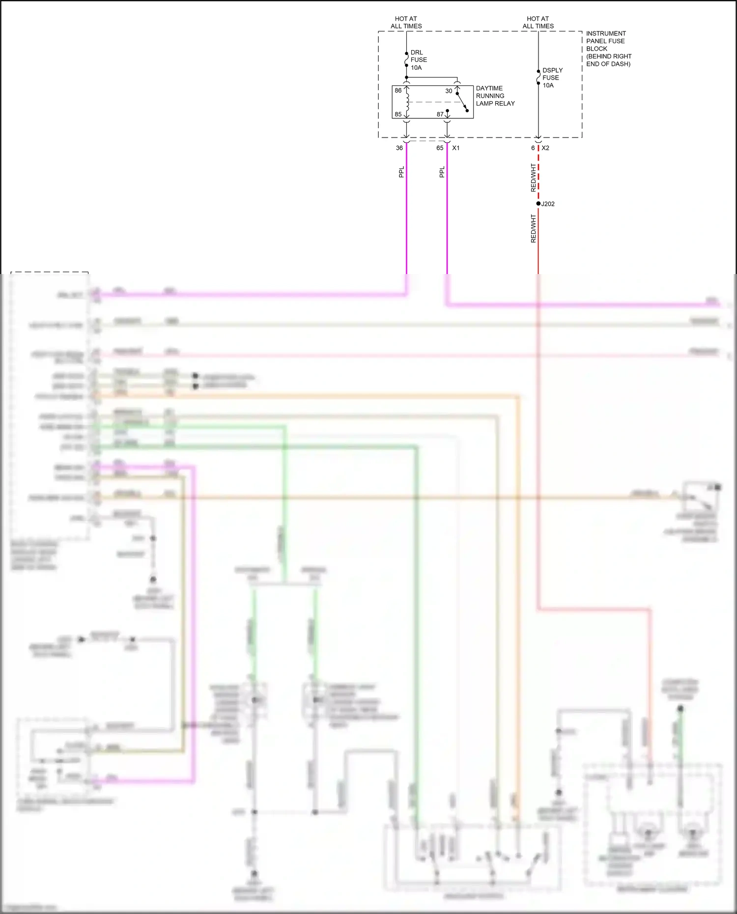 Buick Enclave I facelift (2013-2017) automatic a/c wiring diagram  (2 of 2)