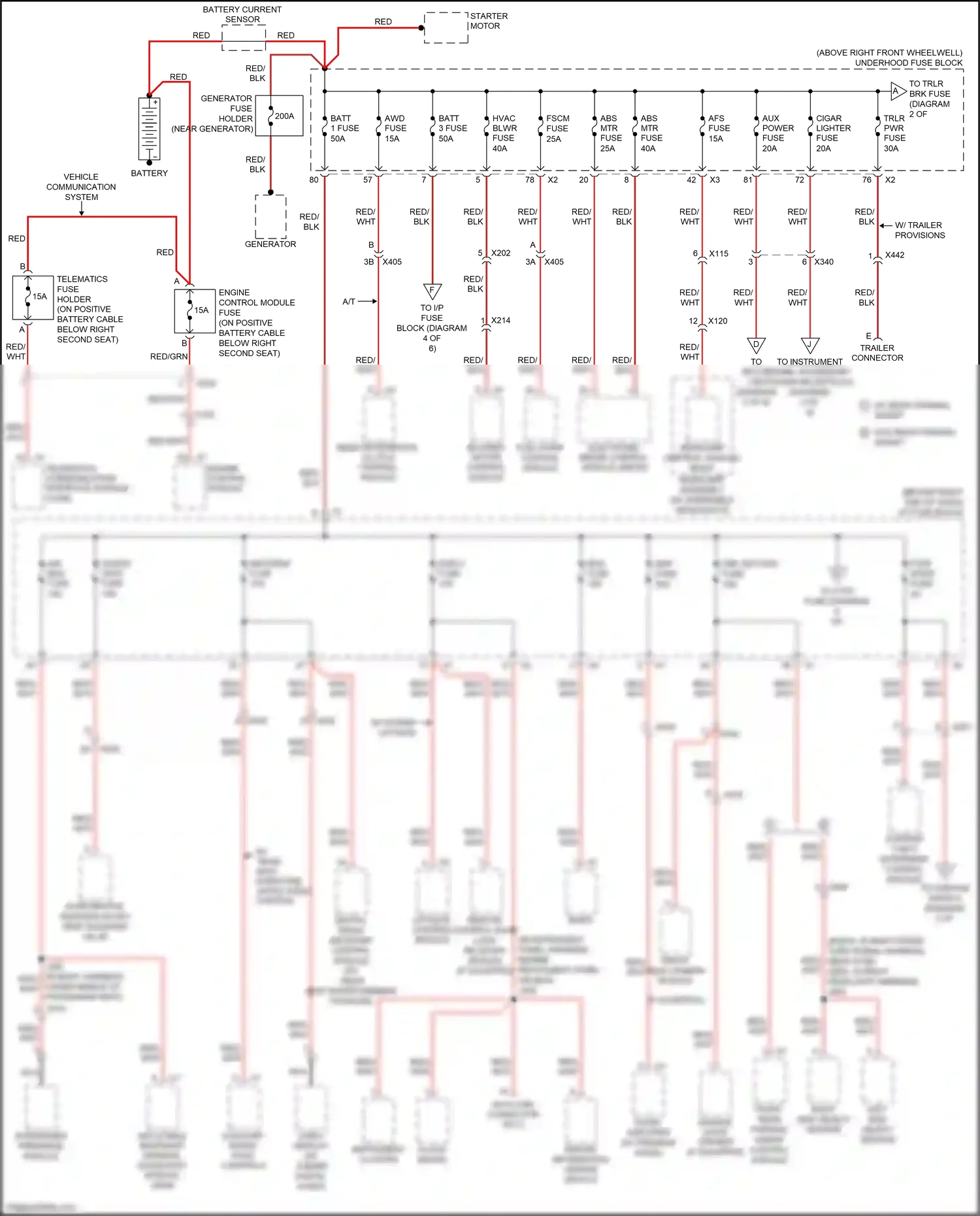 Buick Enclave I facelift (2013-2017) battery current sensor wiring diagram  (2 of 3)