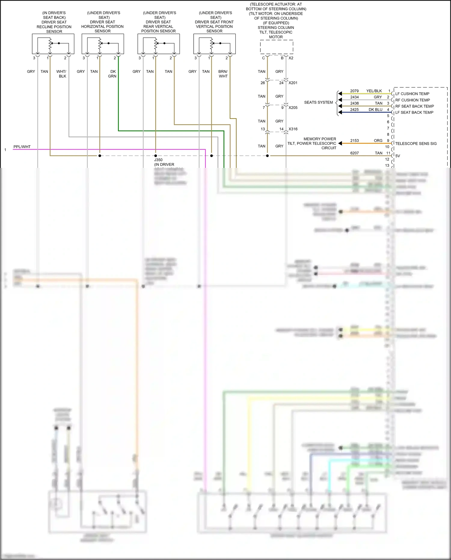 Buick Enclave I facelift (2013-2017) forward/ wiring diagram  (1 of 1)
