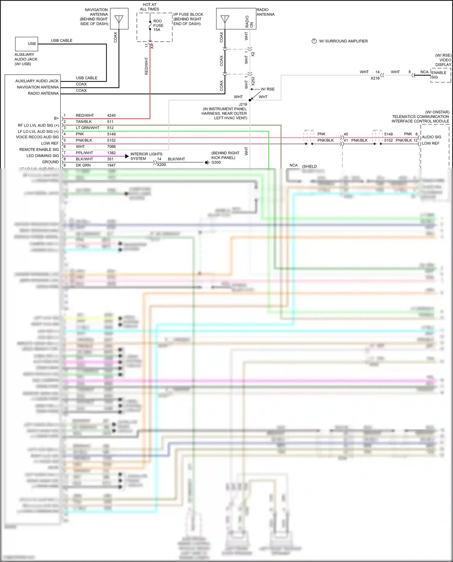 Buick Enclave I facelift (2013-2017) low ref wiring diagram  (8 of 33)