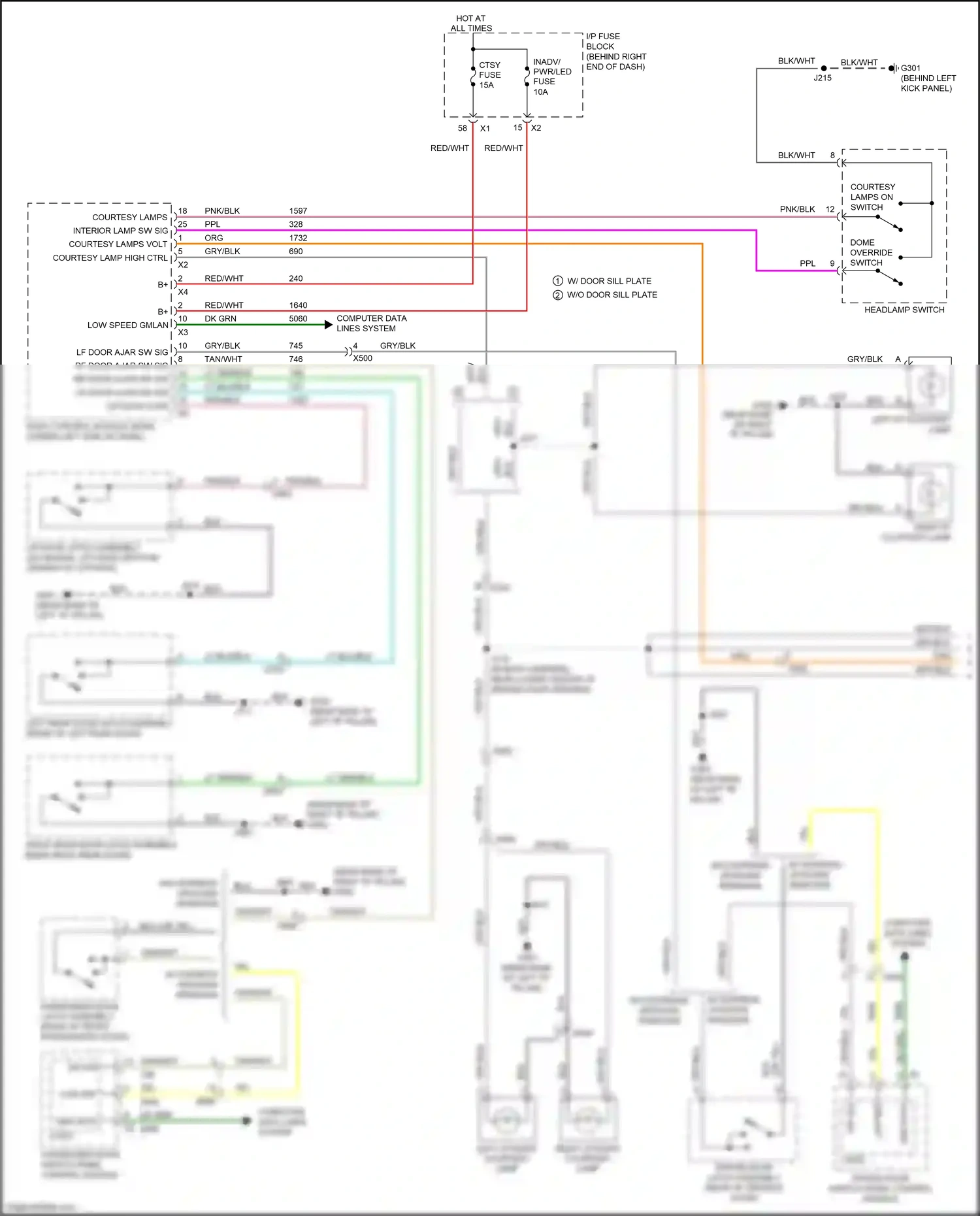 Buick Enclave I facelift (2013-2017) low ref wiring diagram  (4 of 33)