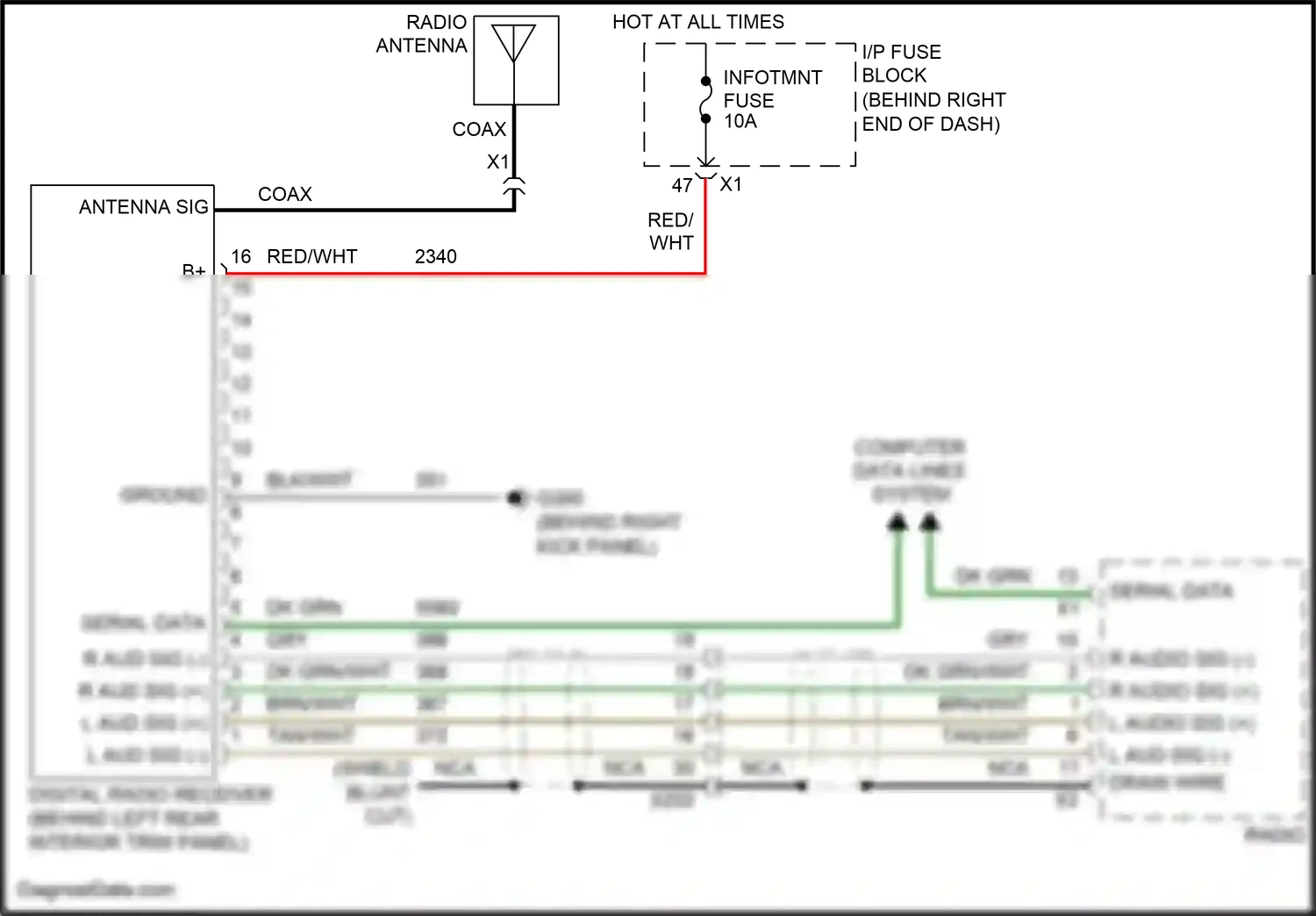 Buick Enclave I facelift (2013-2017) serial data wiring diagram  (8 of 12)