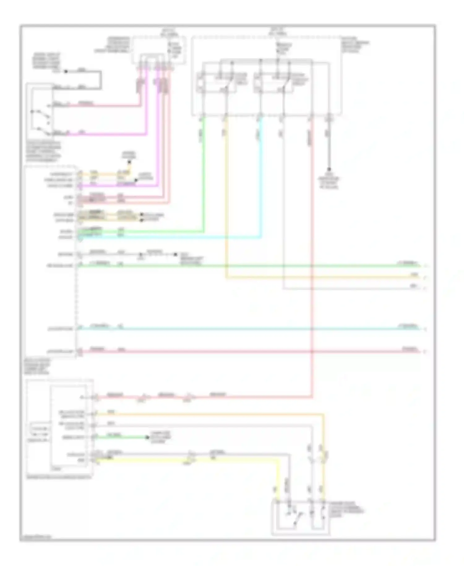 Enclave Buick I (2007-2013): Forced entry circuit (1 of 2)