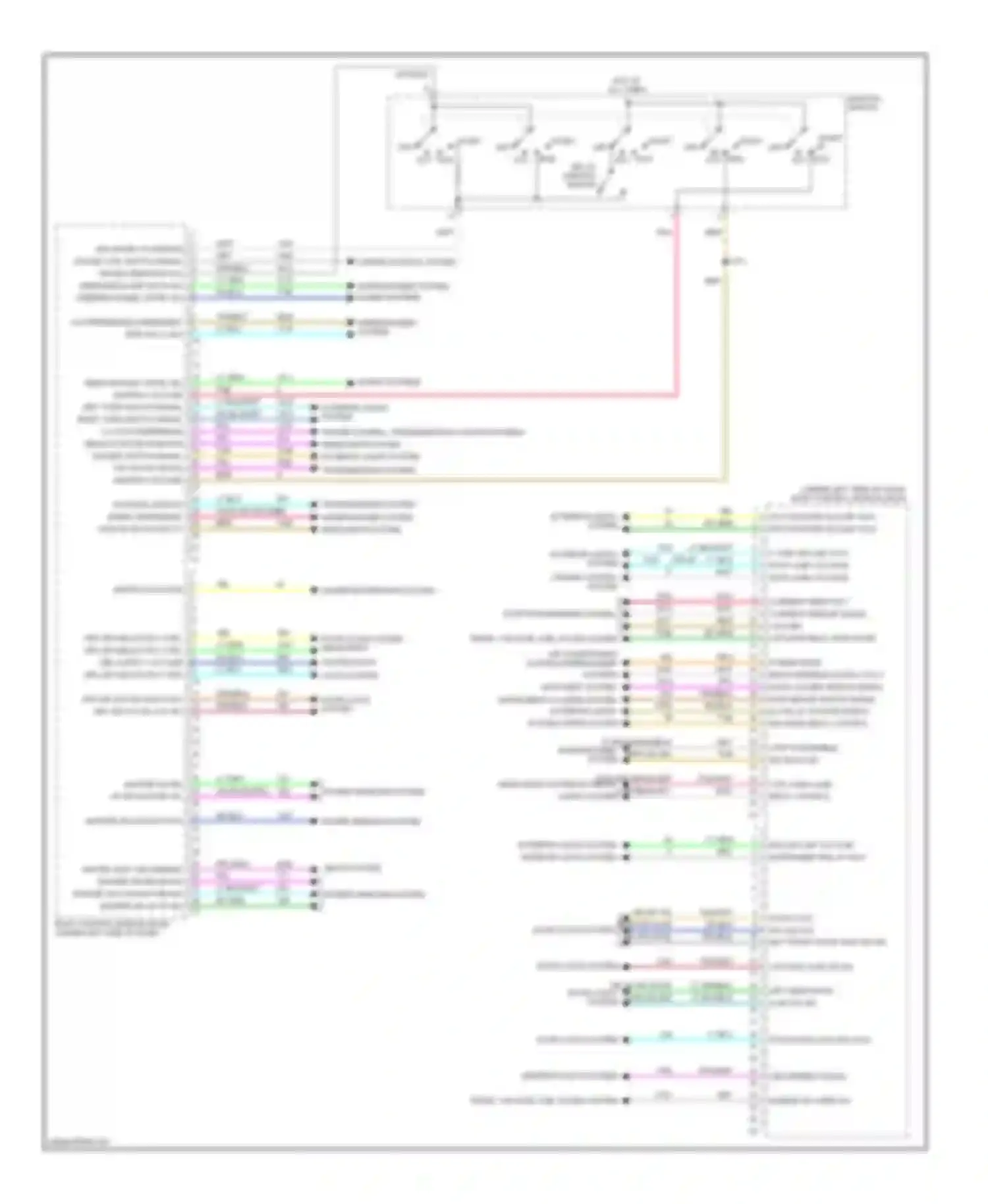 Enclave Buick I (2007-2013): Body control modules circuit (1 of 2)