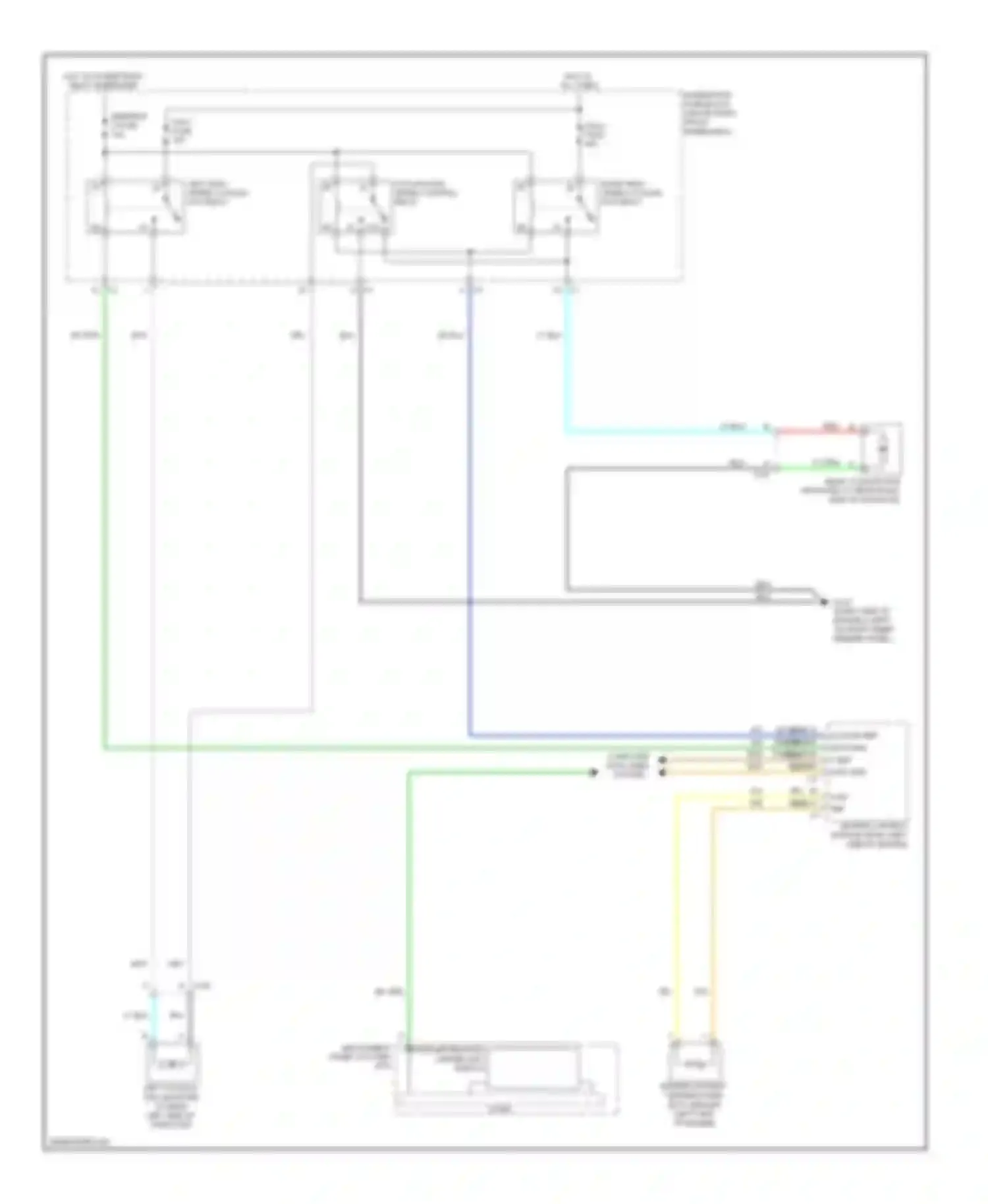 Enclave Buick I (2007-2013): Cooling fan circuit